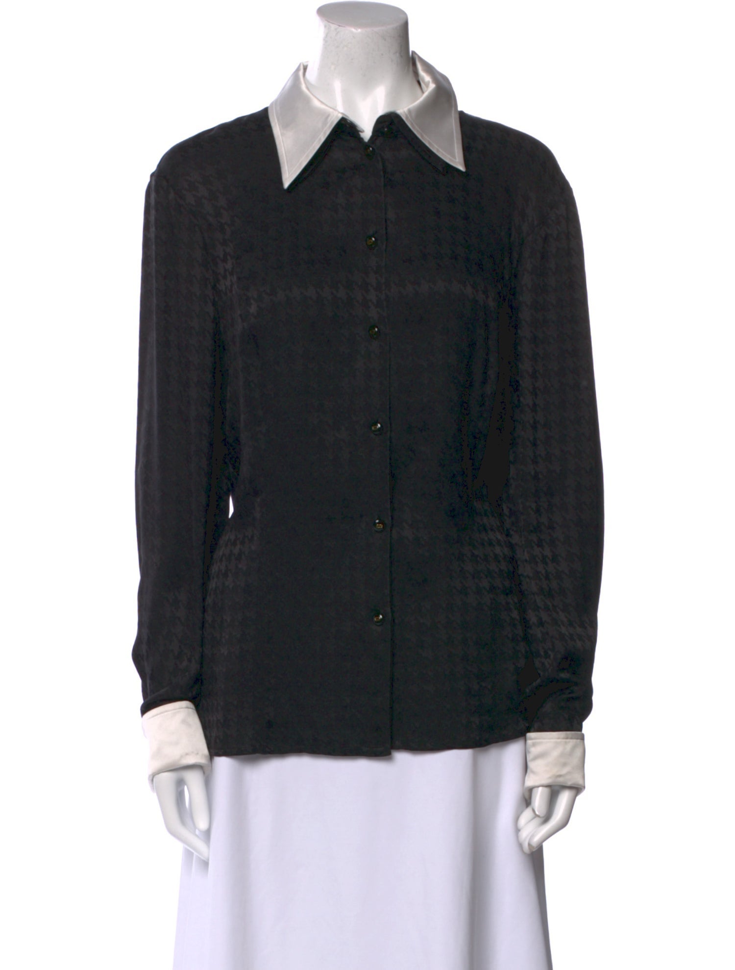 Escada Vintage Silk Button-Up Top