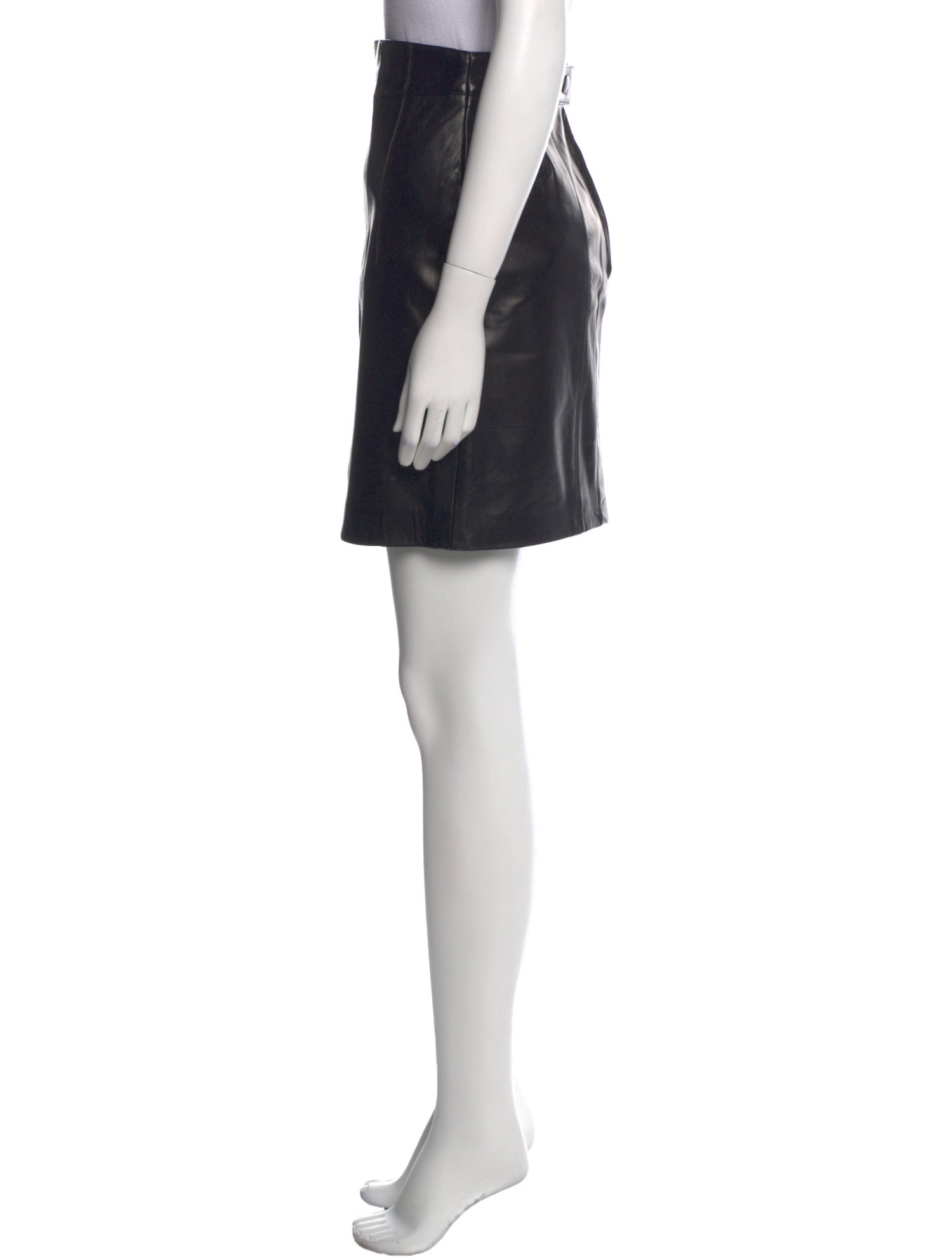 Escada Leather Mini Skirt