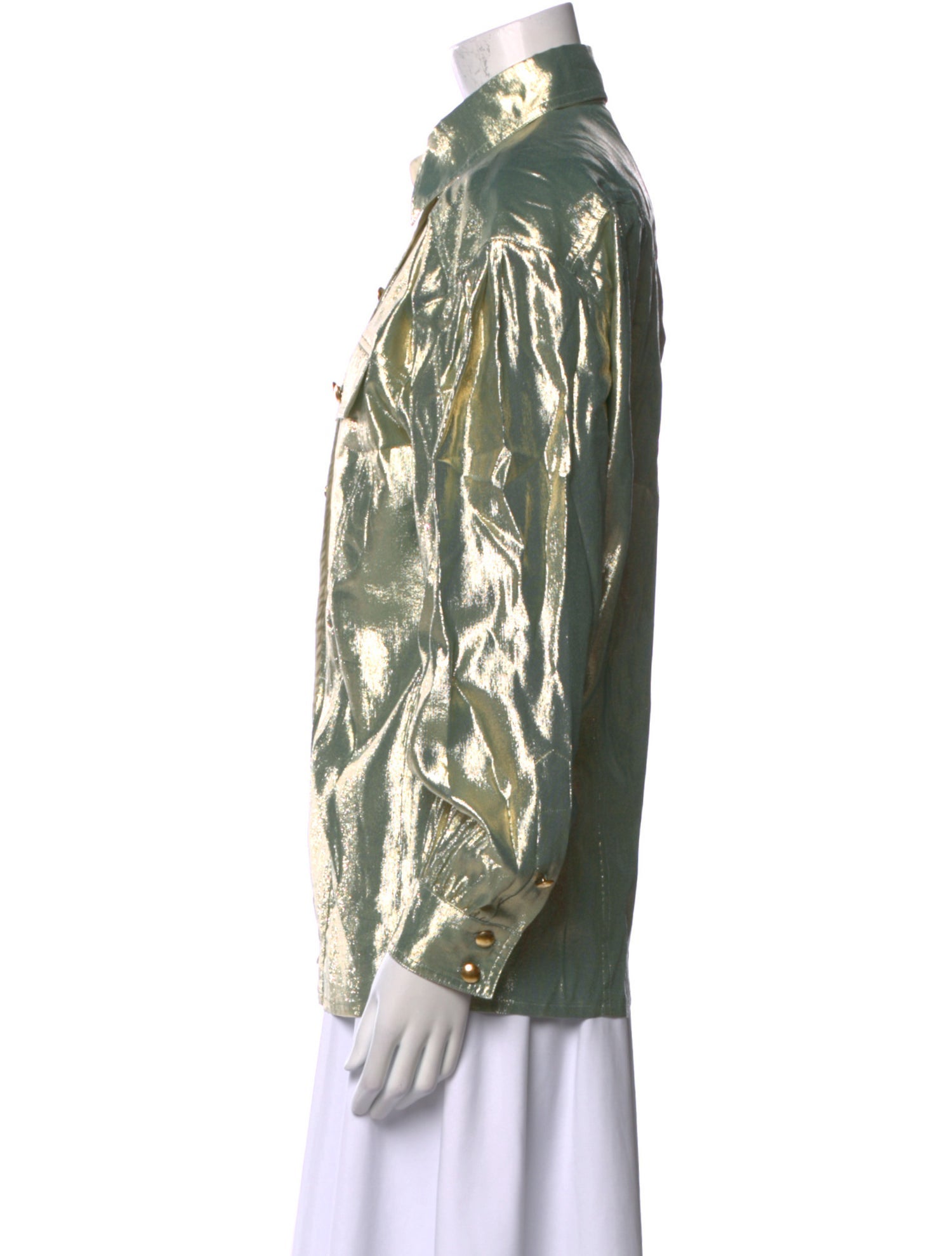 Escada Vintage Silk Button-Up Top