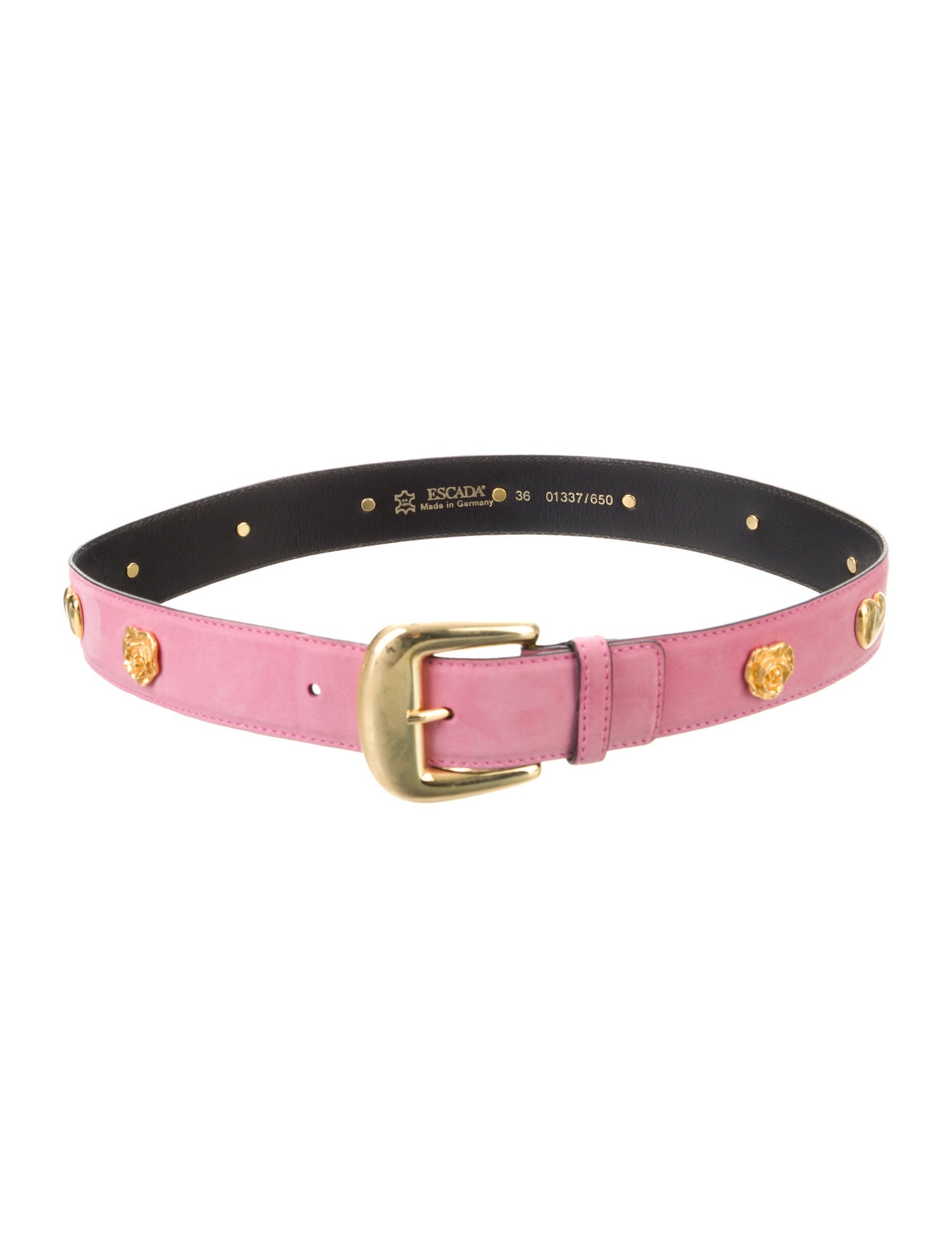 Escada Vintage Suede Waist Belt
