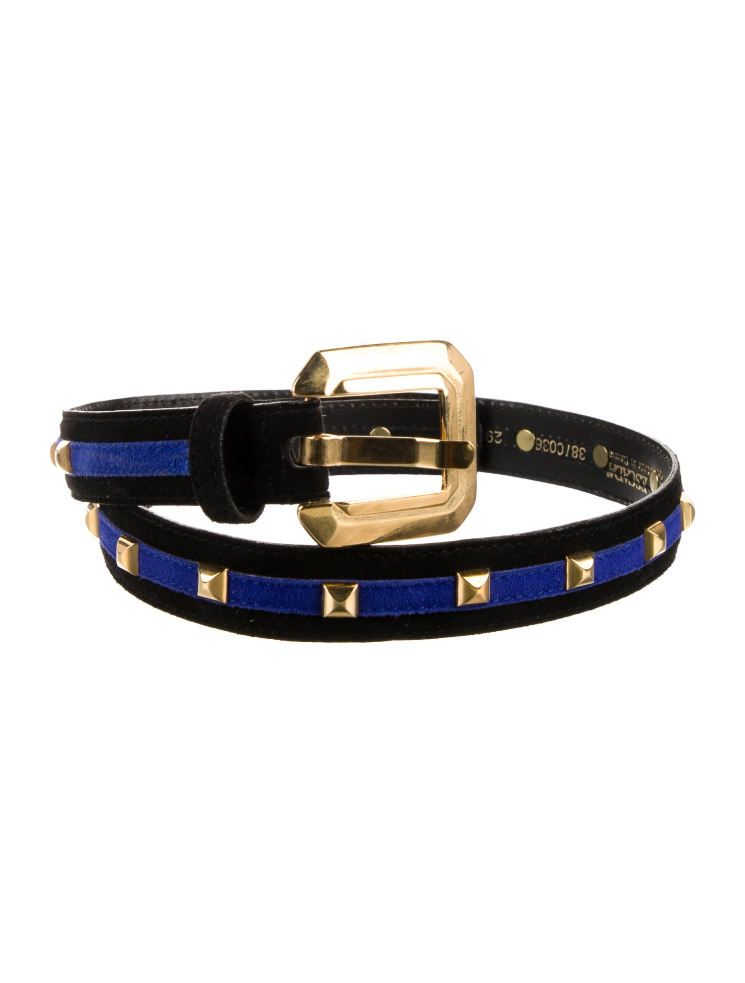 Escada Suede Studded Accents Belt