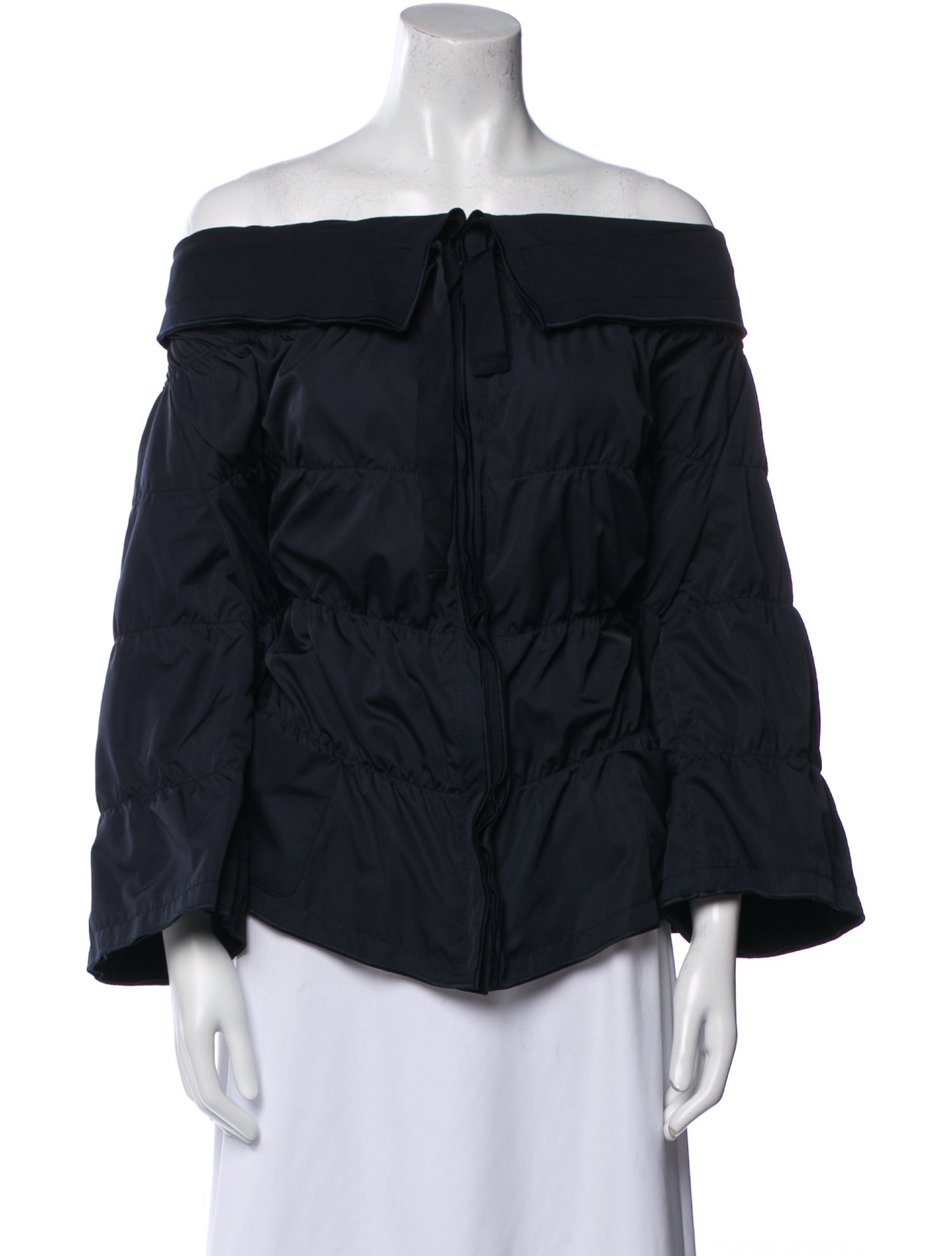 Escada Off-The-Shoulder Three-Quarter Sleeve Blouse