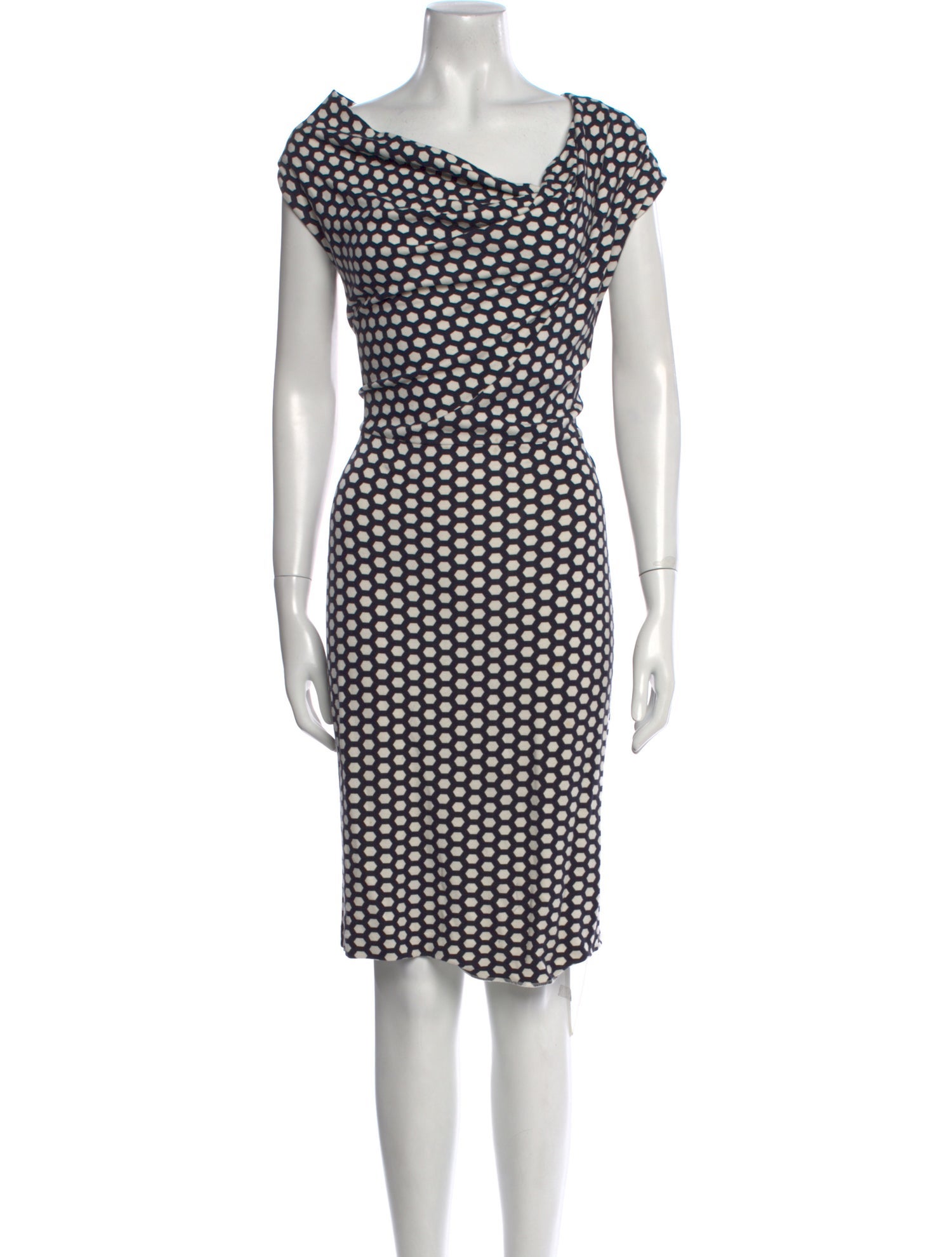 Escada Printed Knee-Length Dress