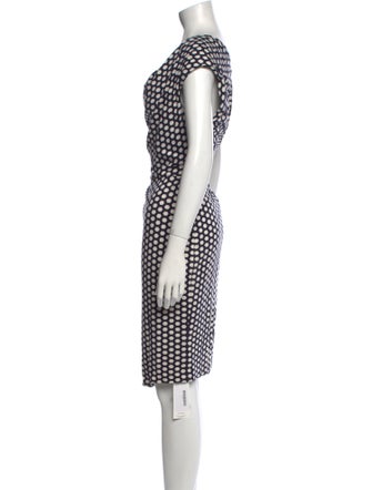 Escada Printed Knee-Length Dress