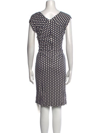 Escada Printed Knee-Length Dress