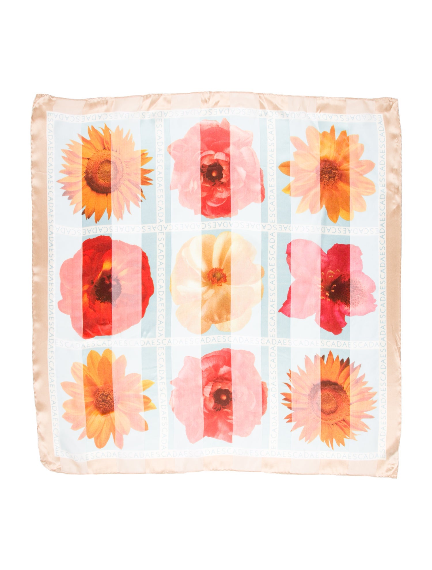 Escada Silk Floral Print Scarf