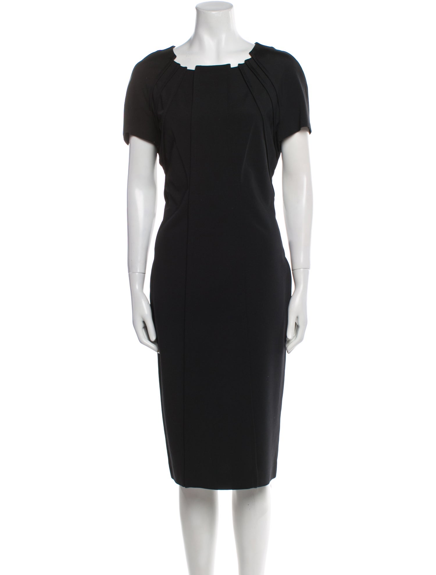 Escada Bateau Neckline Midi Length Dress