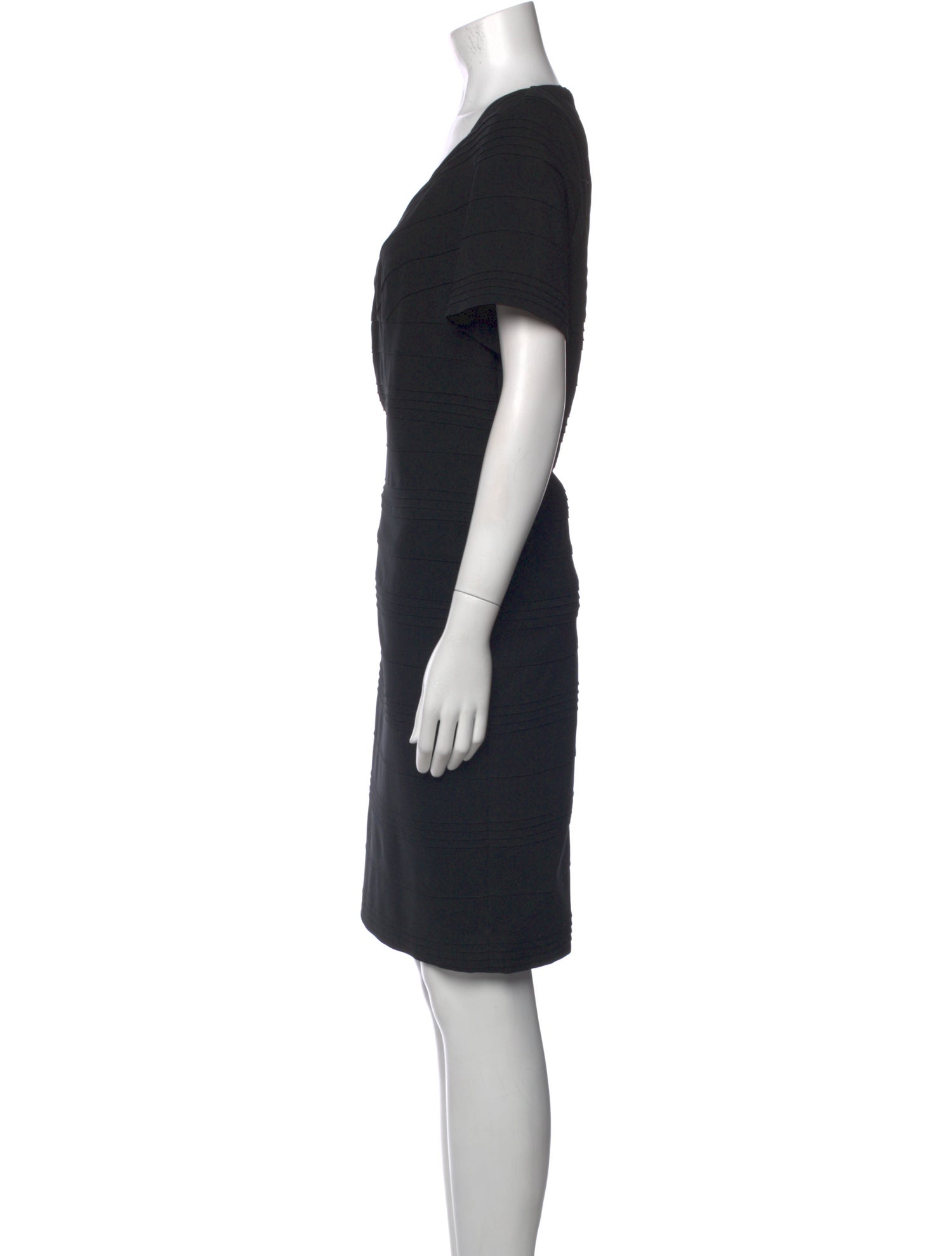 Escada V-Neck Knee-Length Dress
