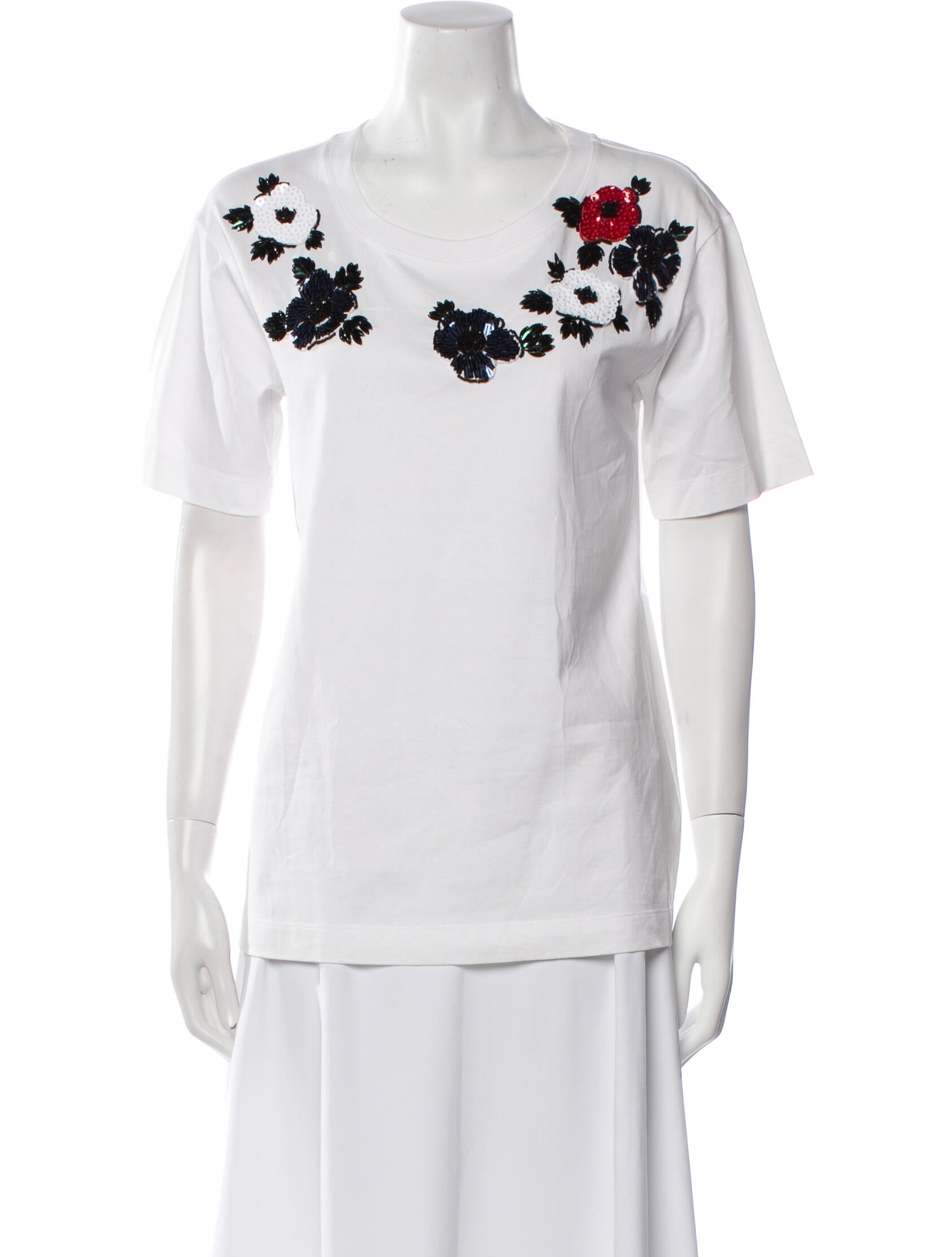 Escada Graphic Print Scoop Neck T-Shirt