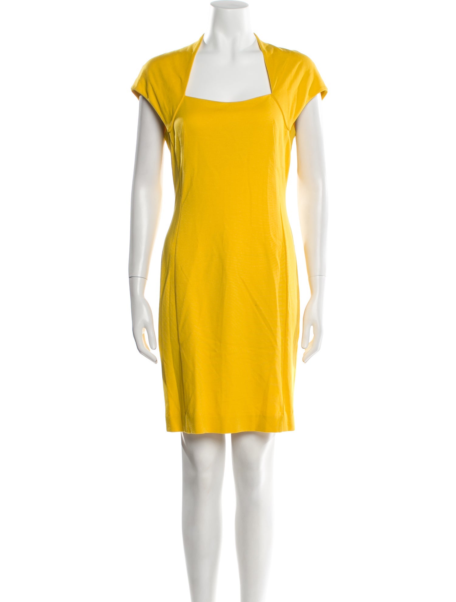 Escada Square Neckline Mini Dress