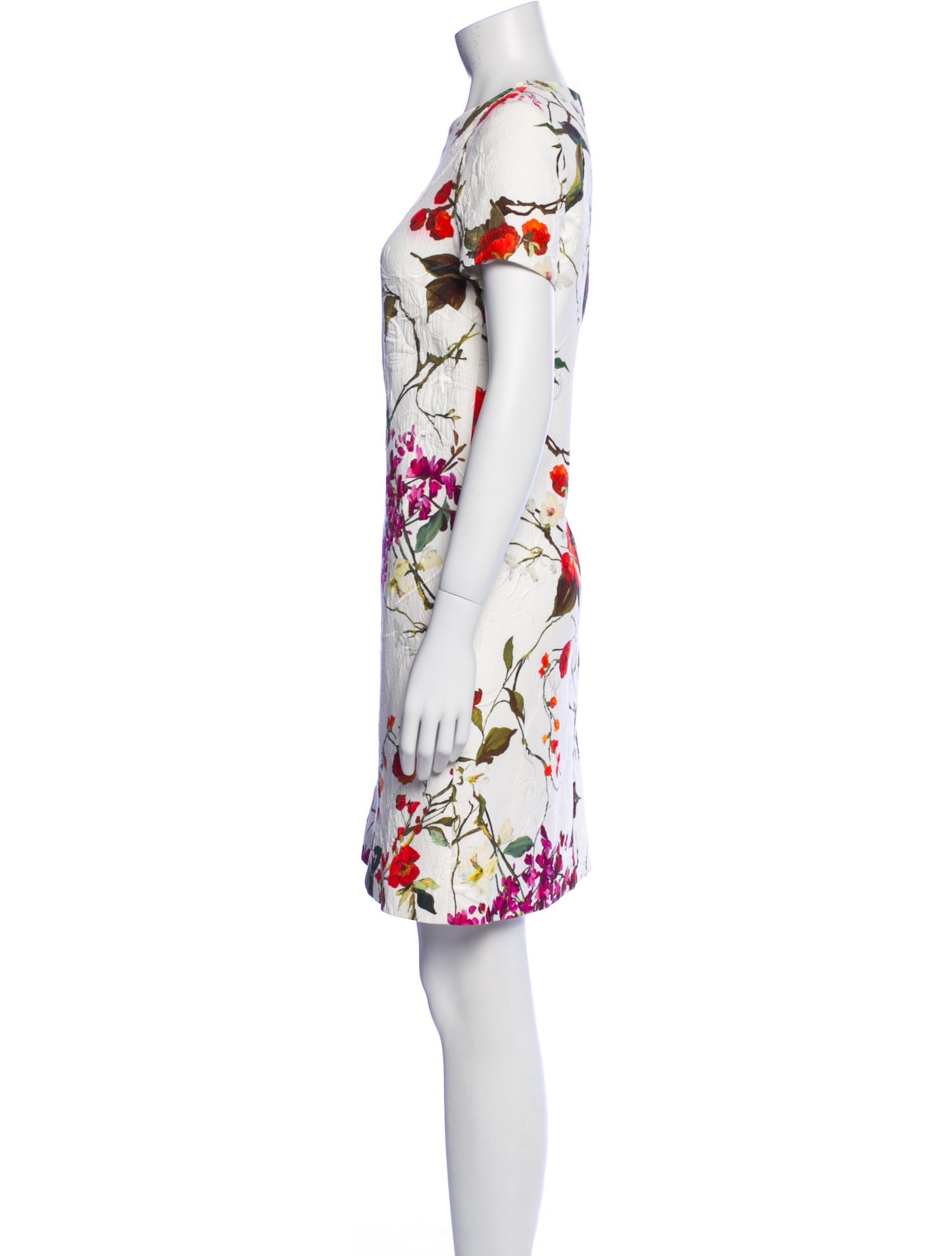 Escada Floral Print Mini Dress