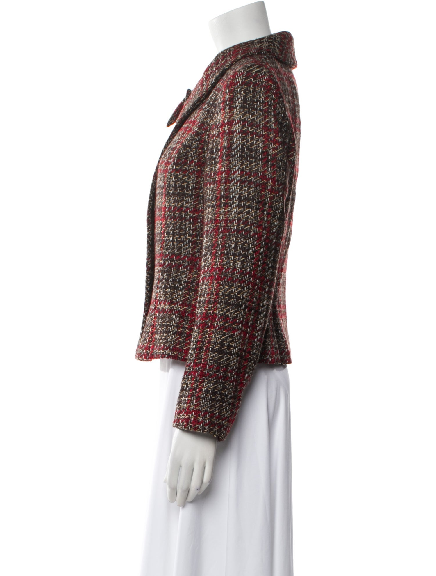 Escada Wool Tweed Pattern Evening Jacket