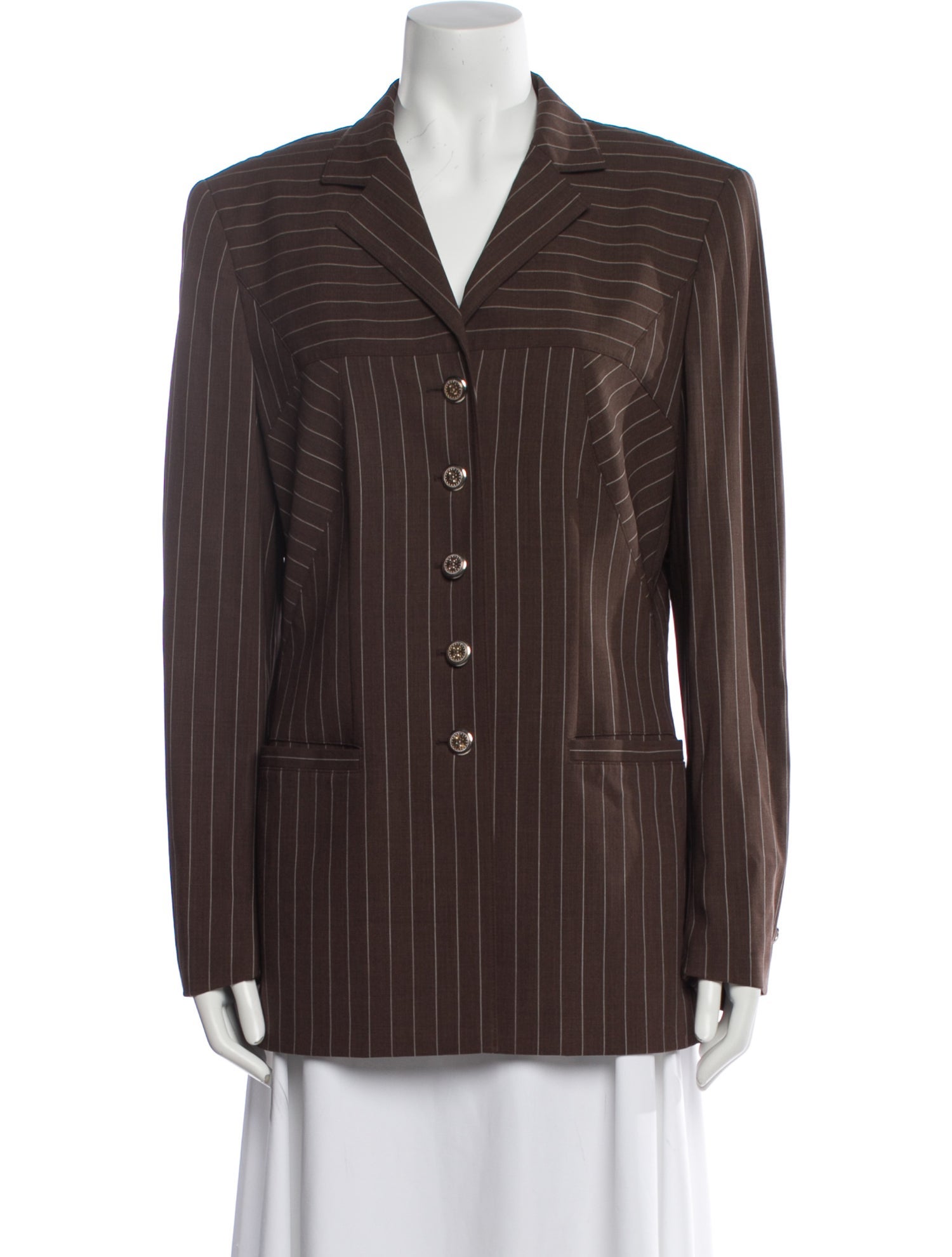 Escada Wool Striped Blazer