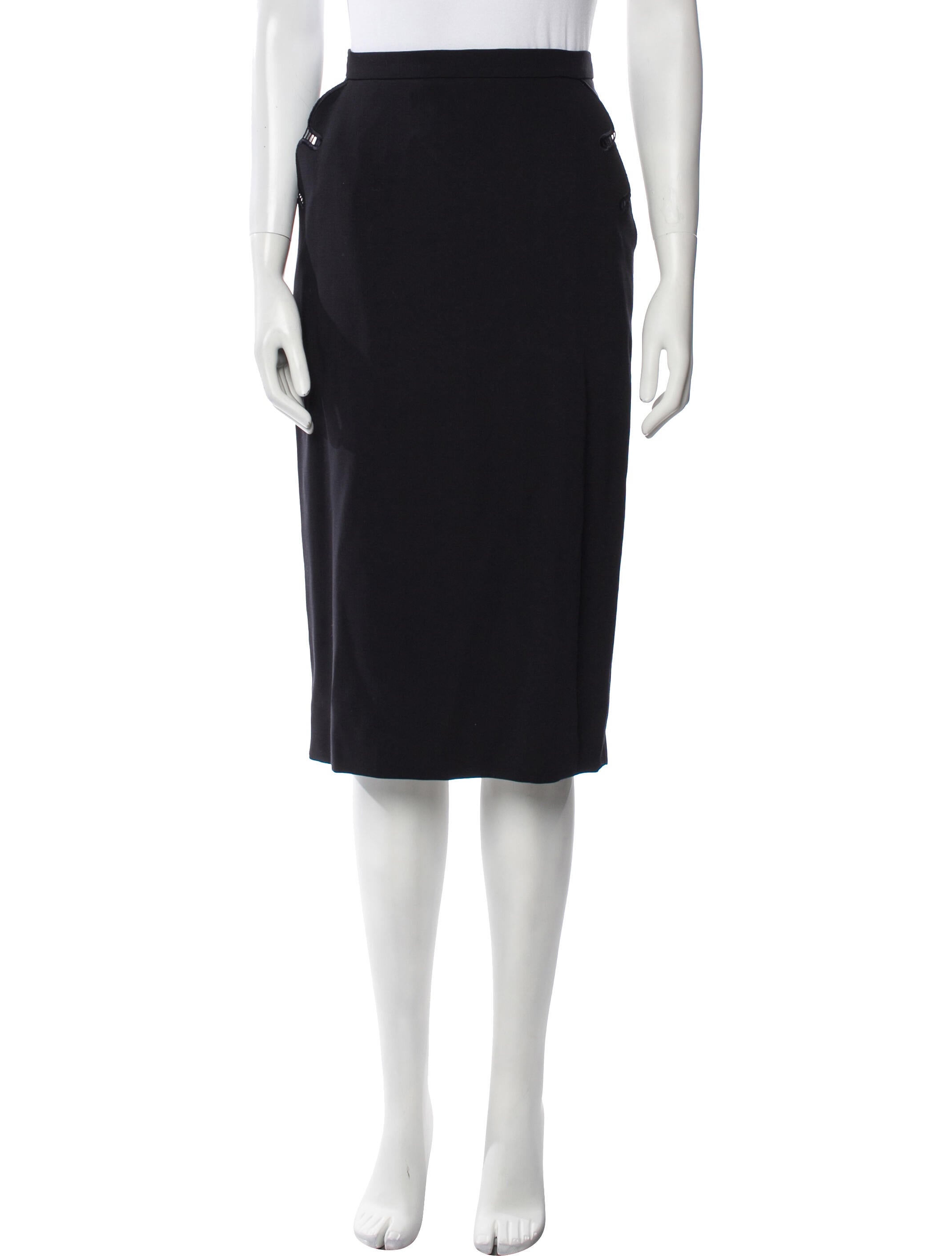 Escada Virgin Wool Knee-Length Skirt