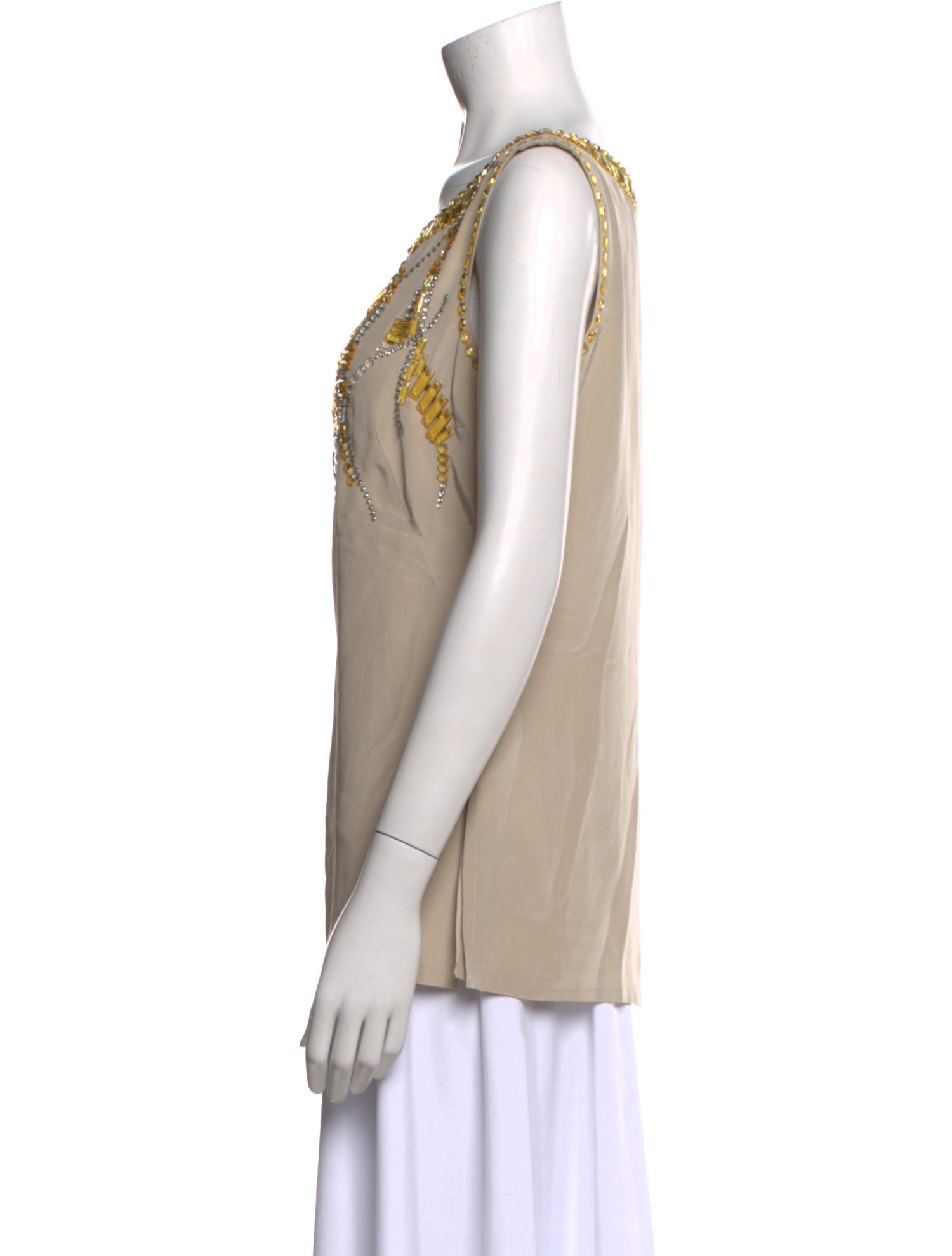 Escada Silk Scoop Neck Top w/ Tags