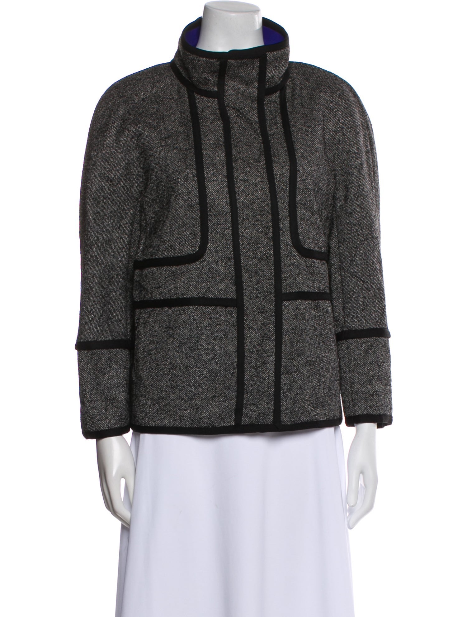 Escada Virgin Wool Tweed Pattern Jacket