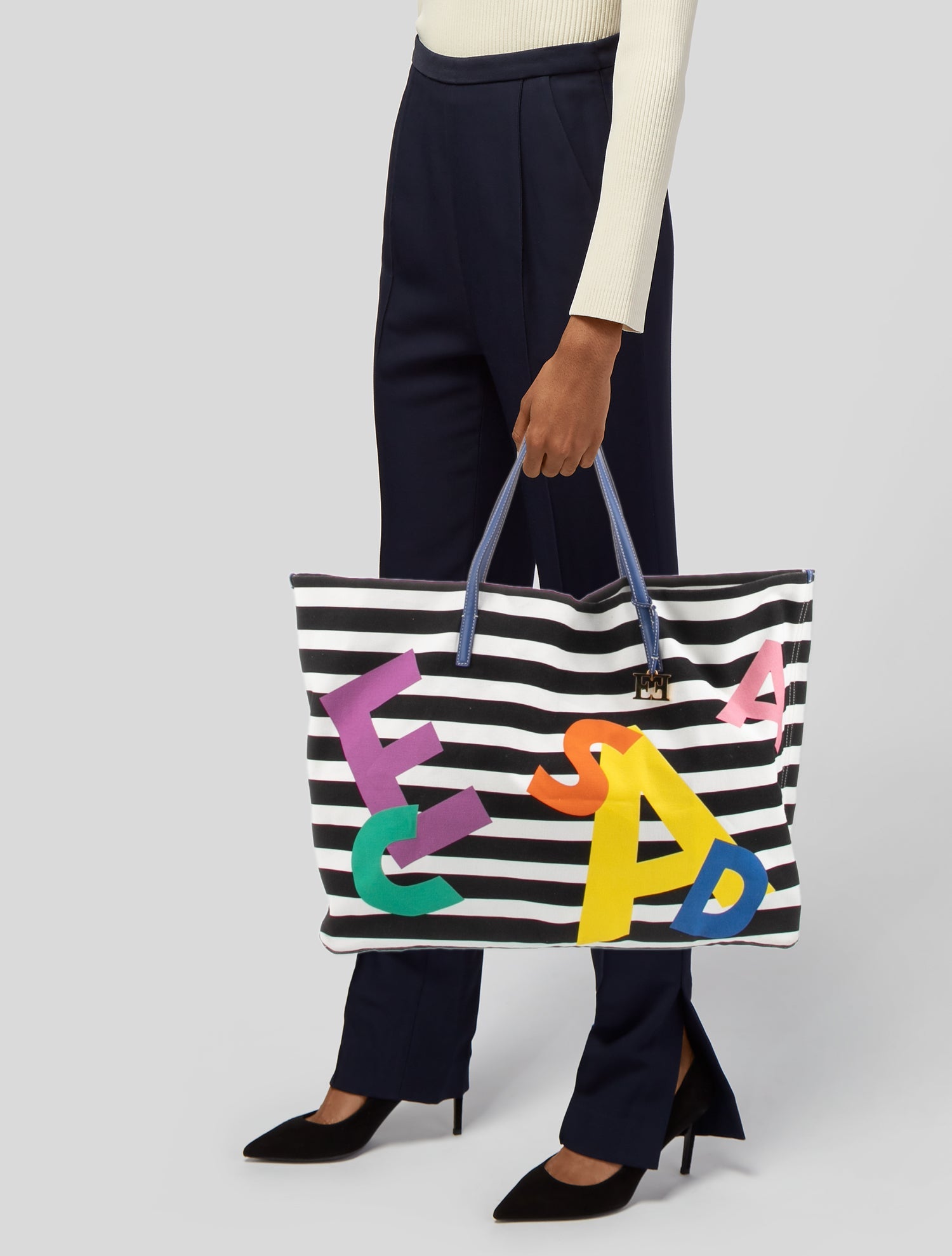 Escada Canvas Tote