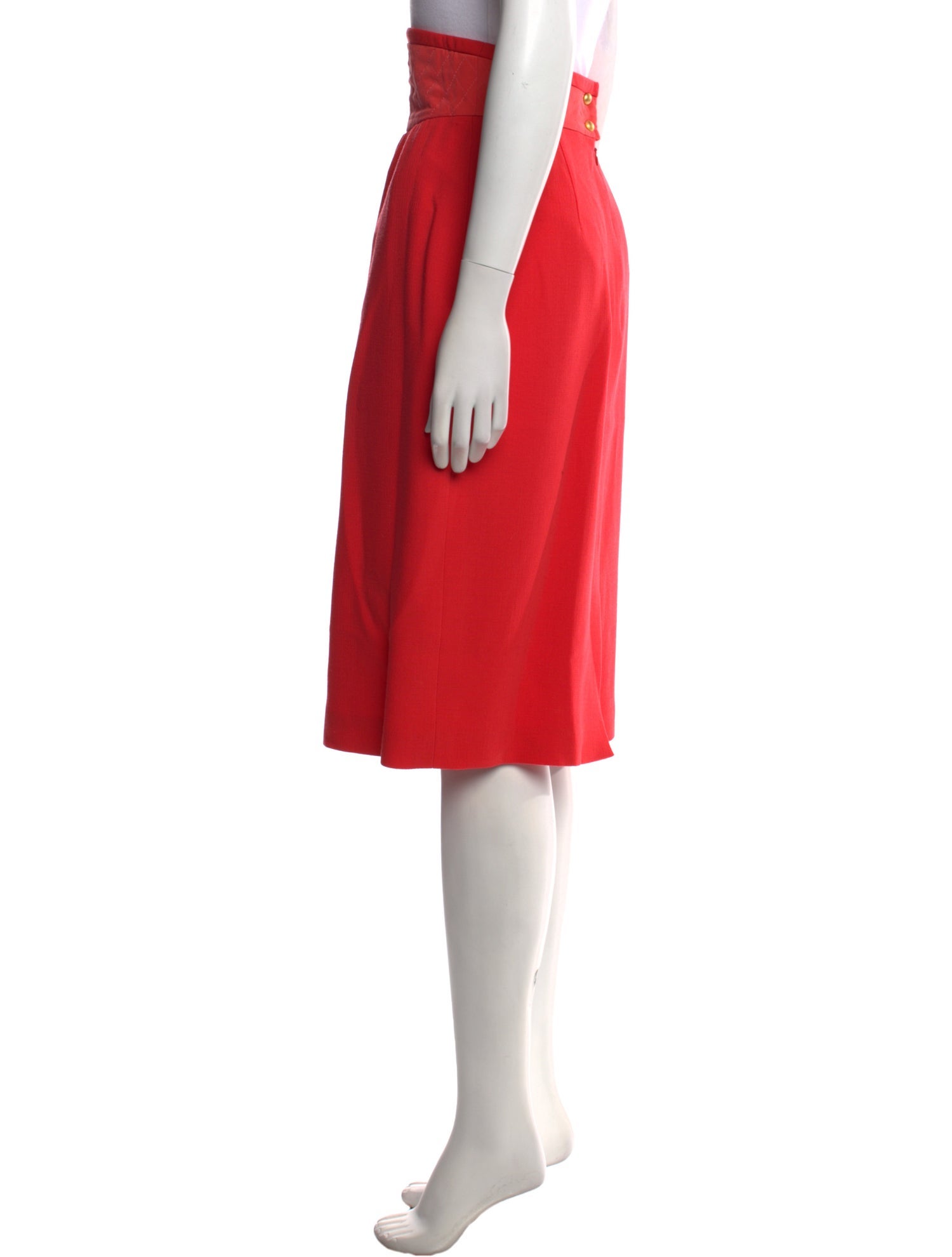 Escada Linen Knee-Length Skirt