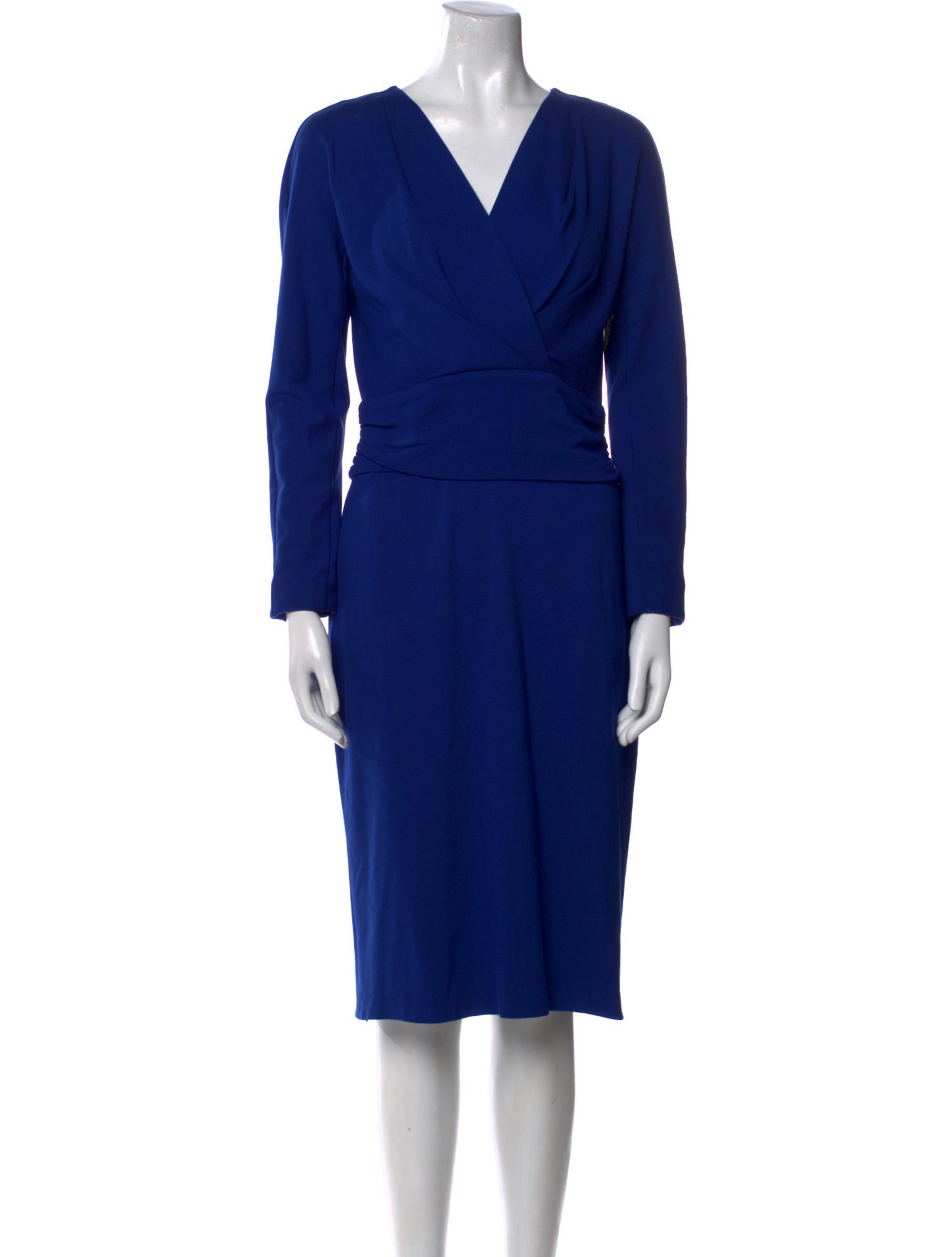 Escada V-Neck Midi Length Dress