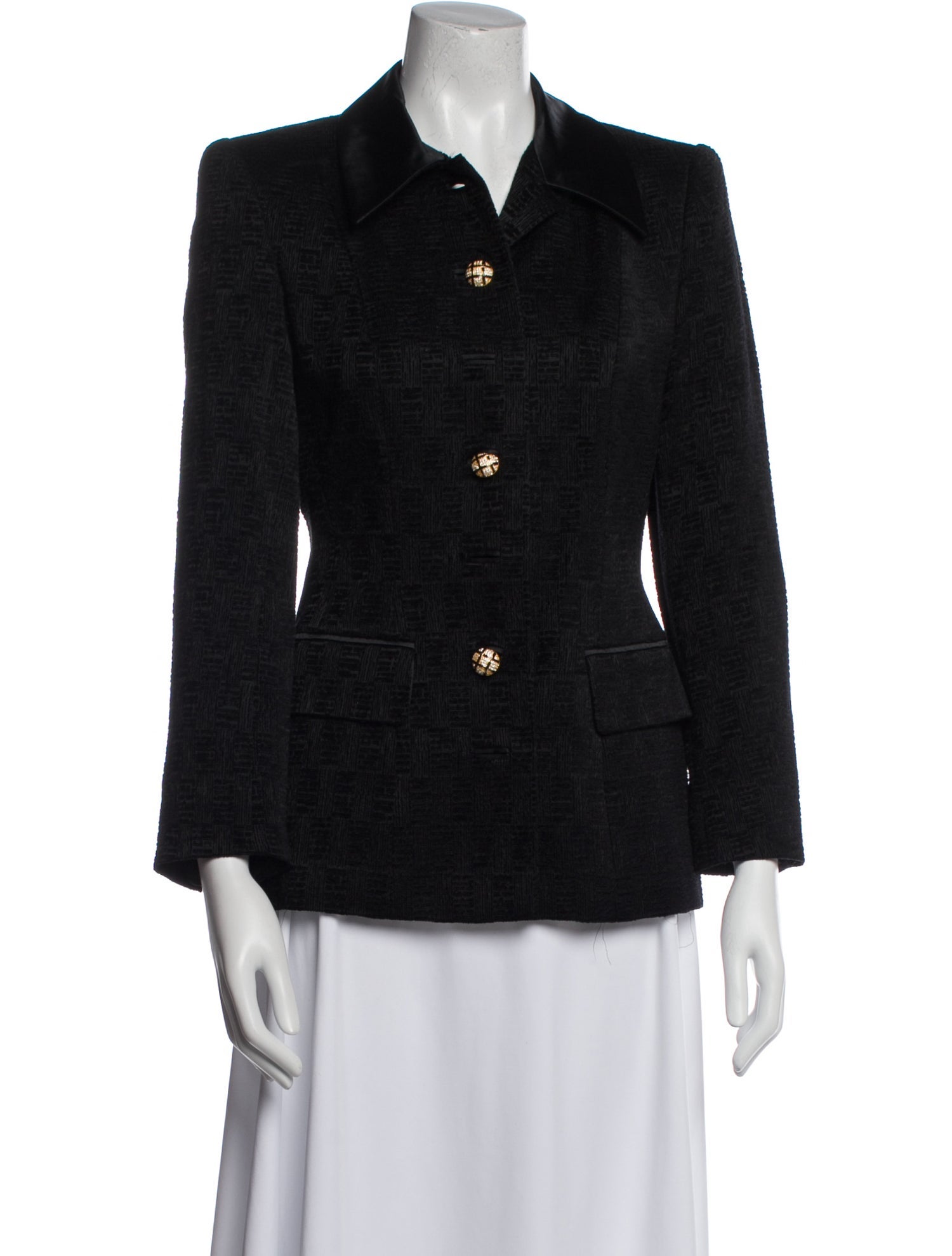 Escada Tweed Pattern Evening Jacket