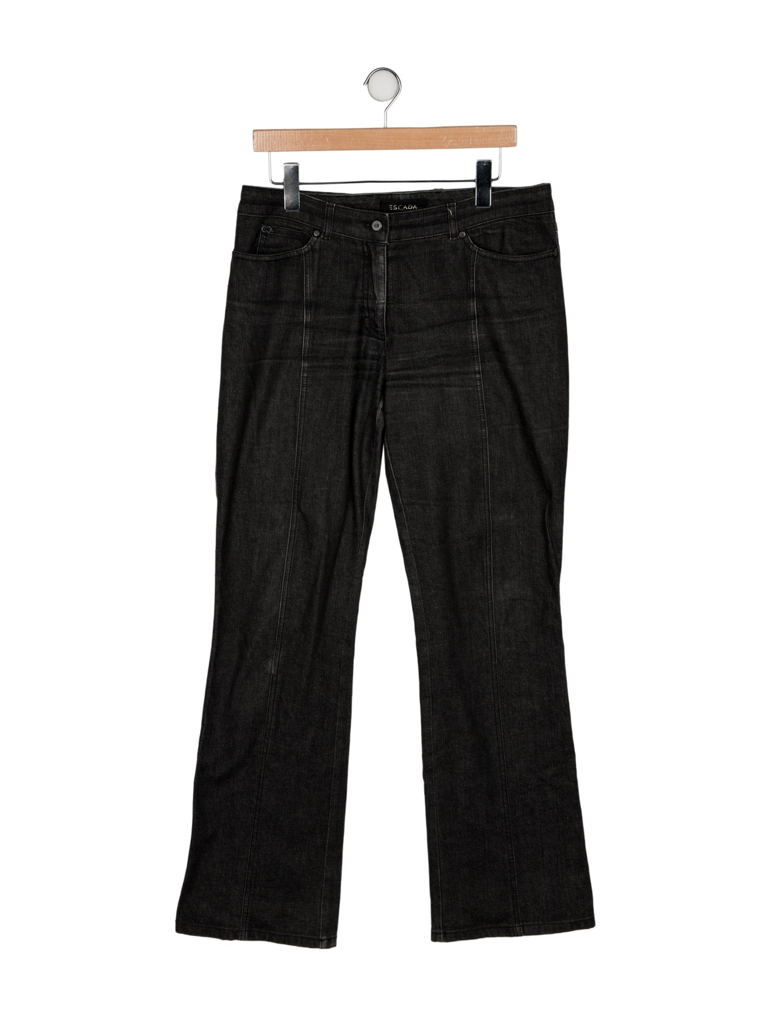 Escada Mid-Rise Wide Leg Jeans