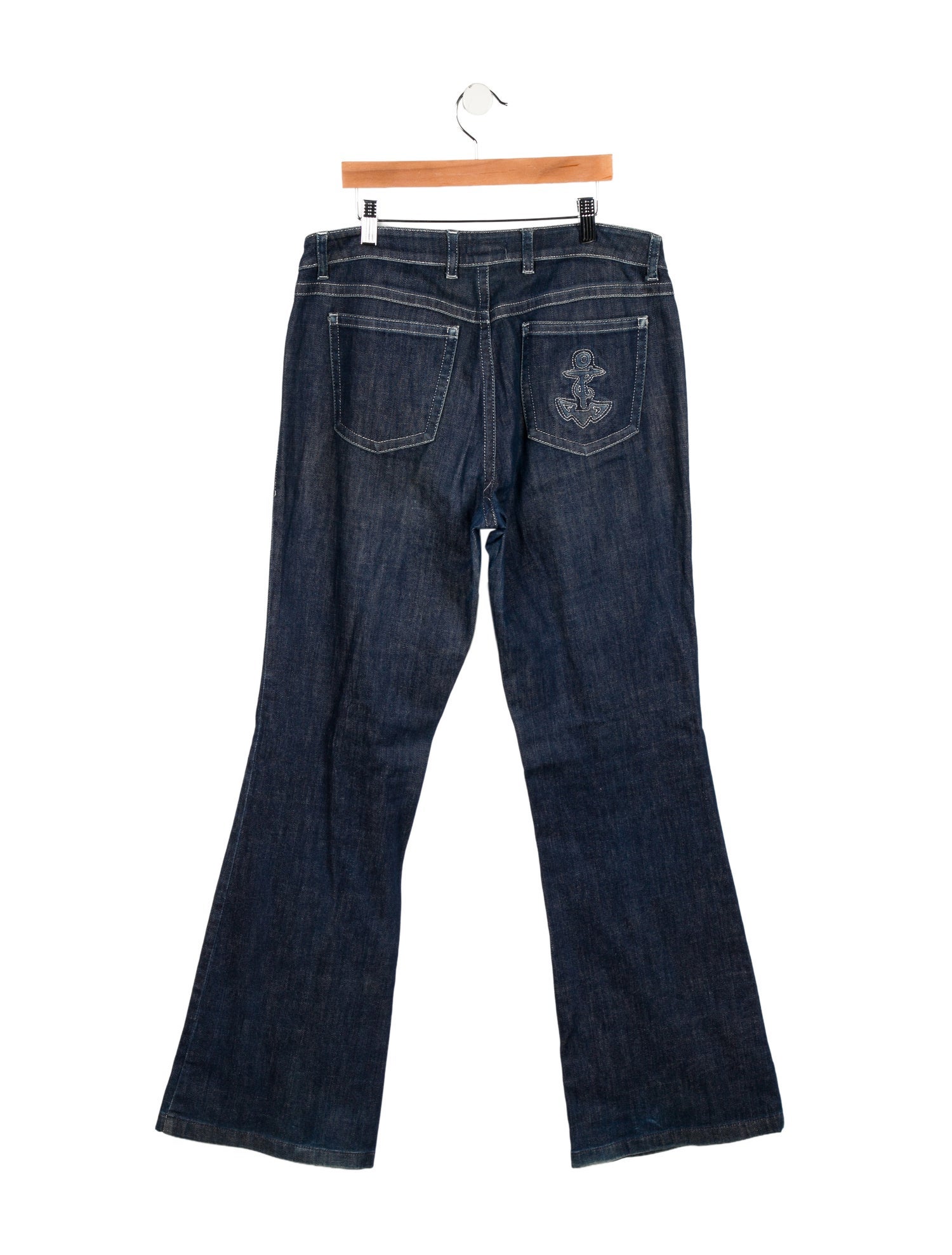 Escada Mid-Rise Wide Leg Jeans