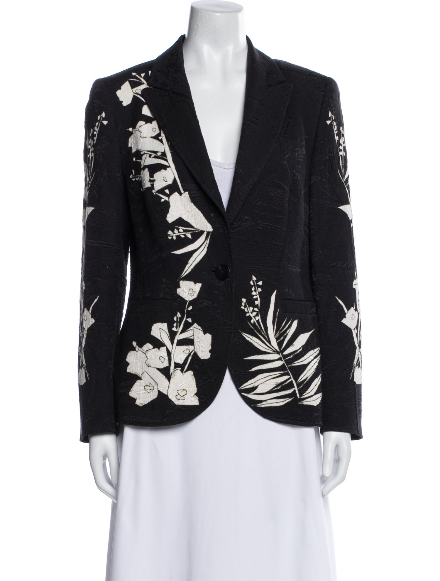 Escada Floral Print Blazer