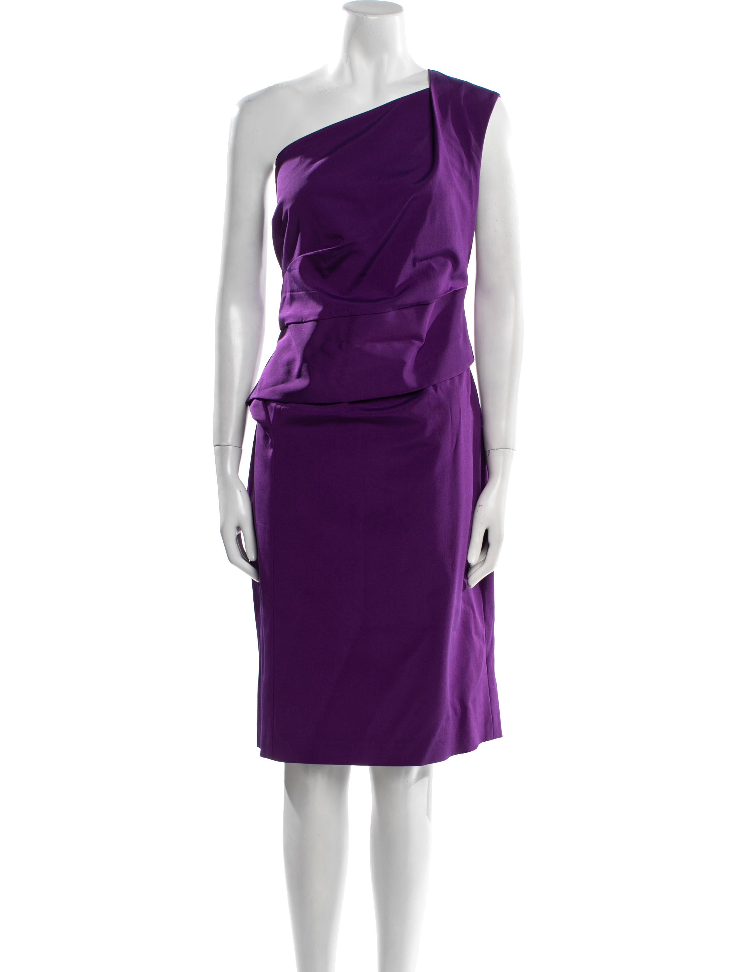 Escada One-Shoulder Knee-Length Dress