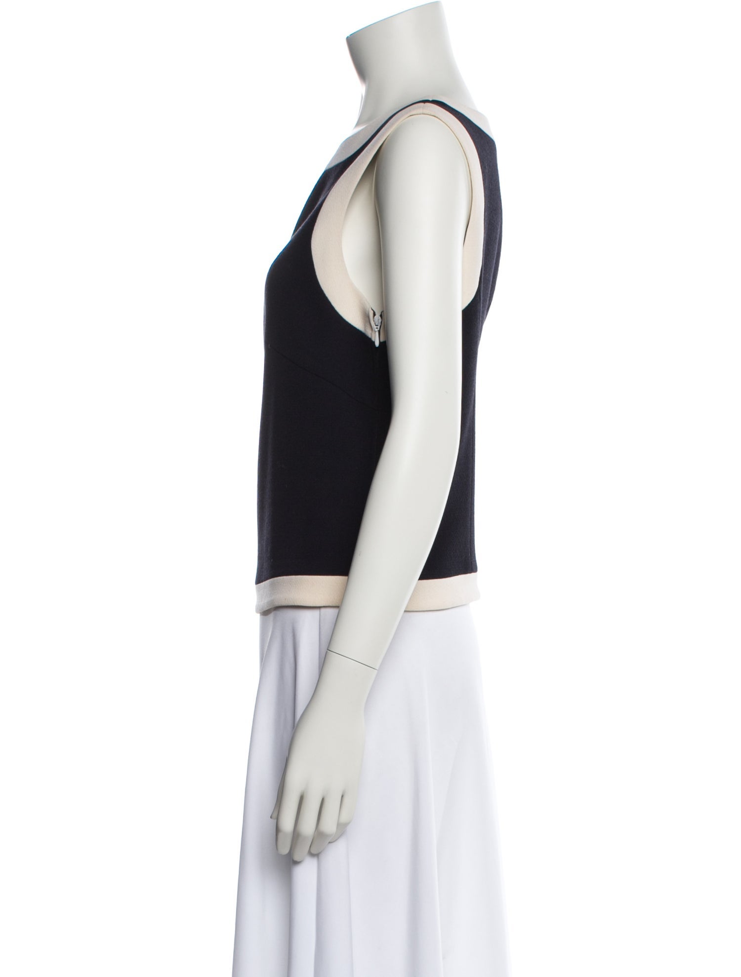 Escada Wool Bateau Neckline Top