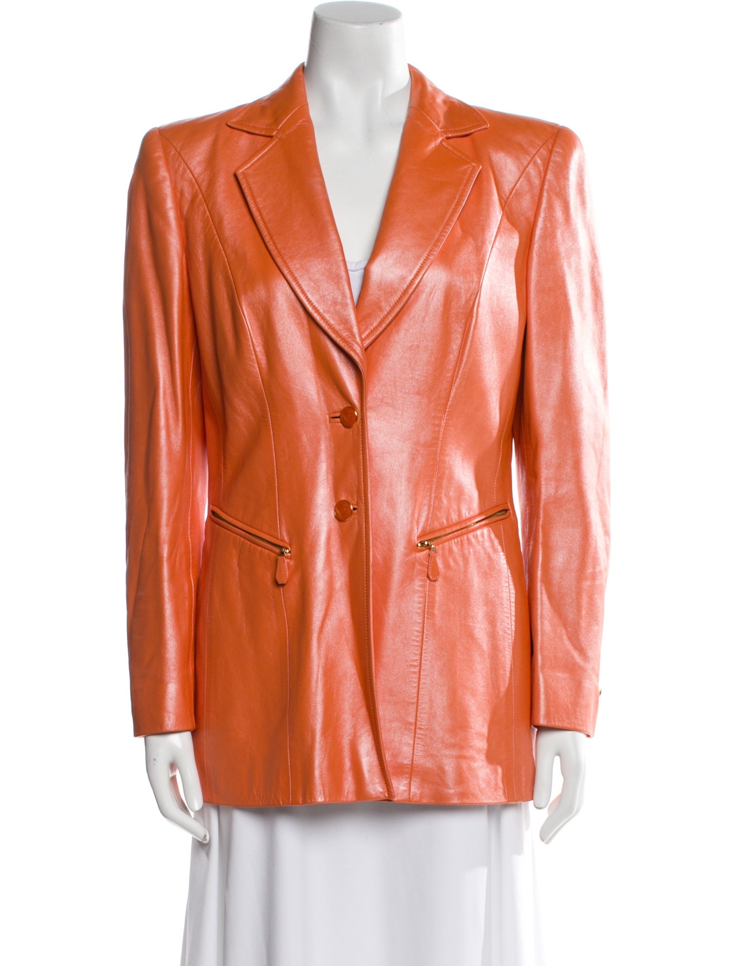 Escada Leather Blazer