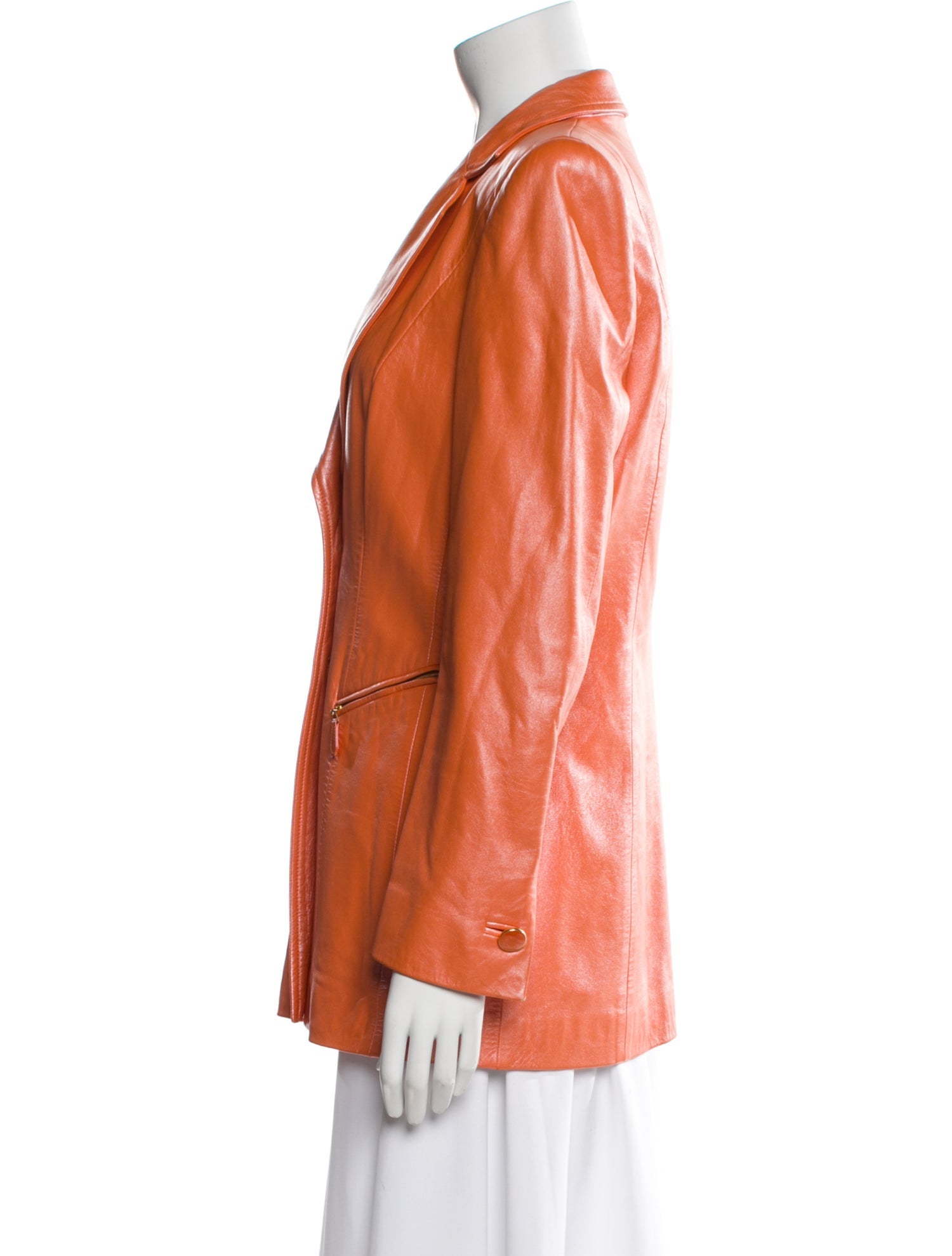 Escada Leather Blazer
