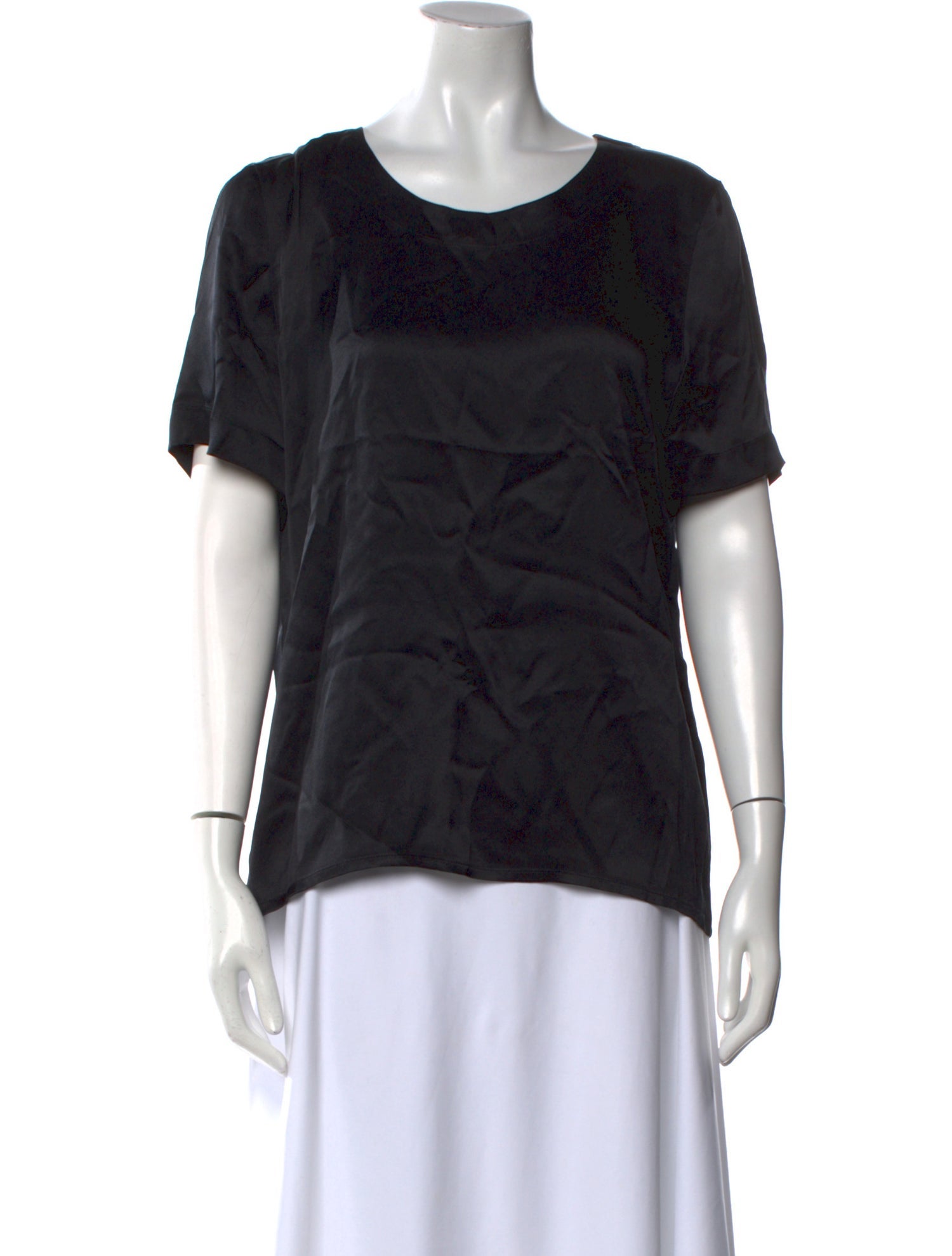 Escada Silk Scoop Neck T-Shirt