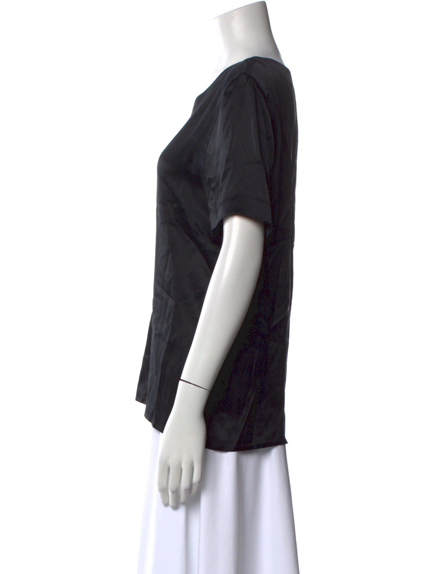 Escada Silk Scoop Neck T-Shirt