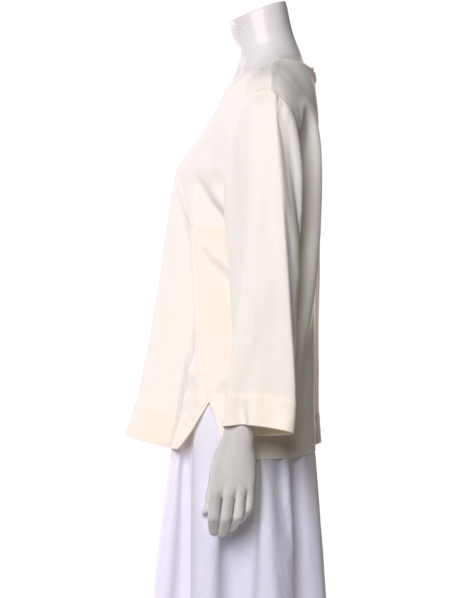 Escada Bateau Neckline Three-Quarter Sleeve Sweatshirt