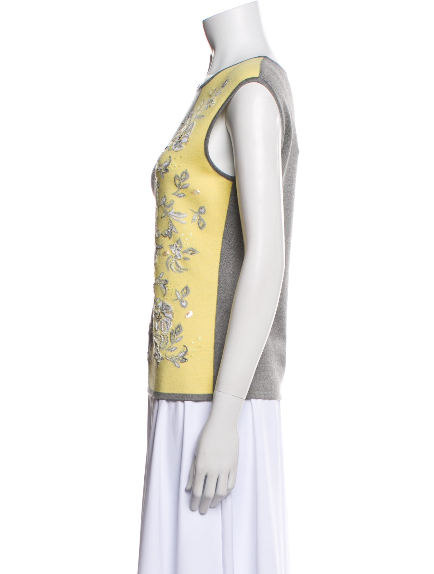 Escada Graphic Print Crew Neck Top w/ Tags