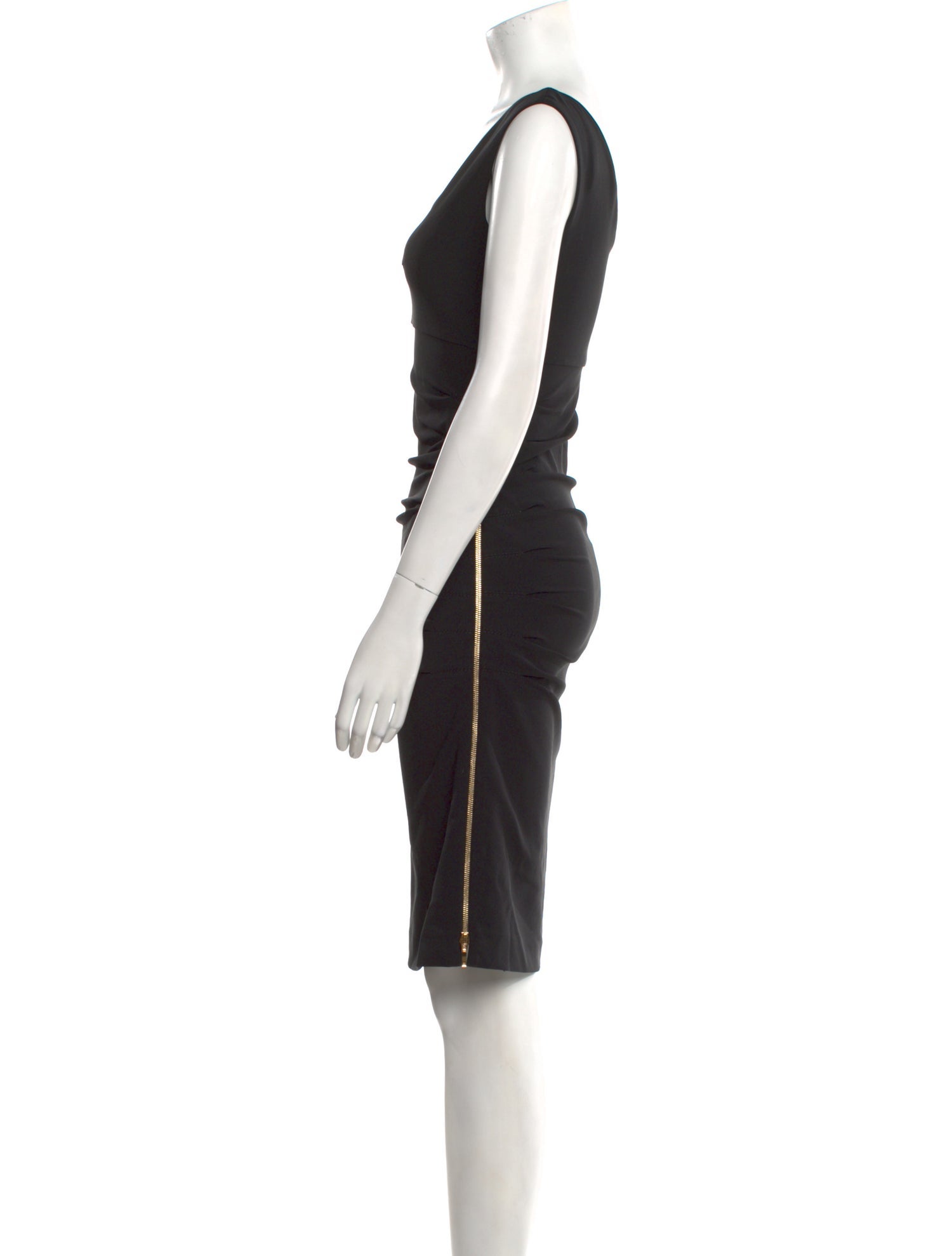 Escada V-Neck Knee-Length Dress