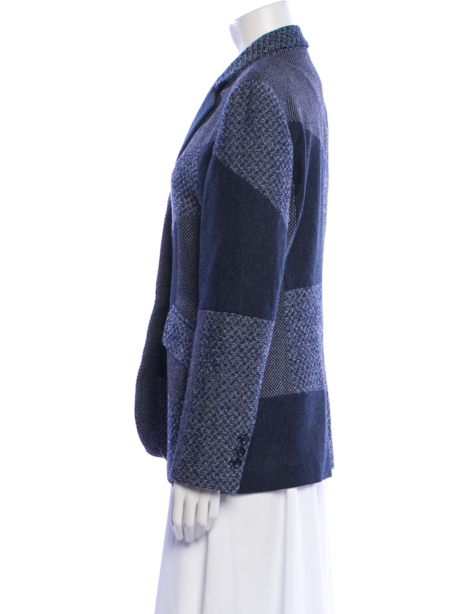 Escada Virgin Wool Printed Blazer