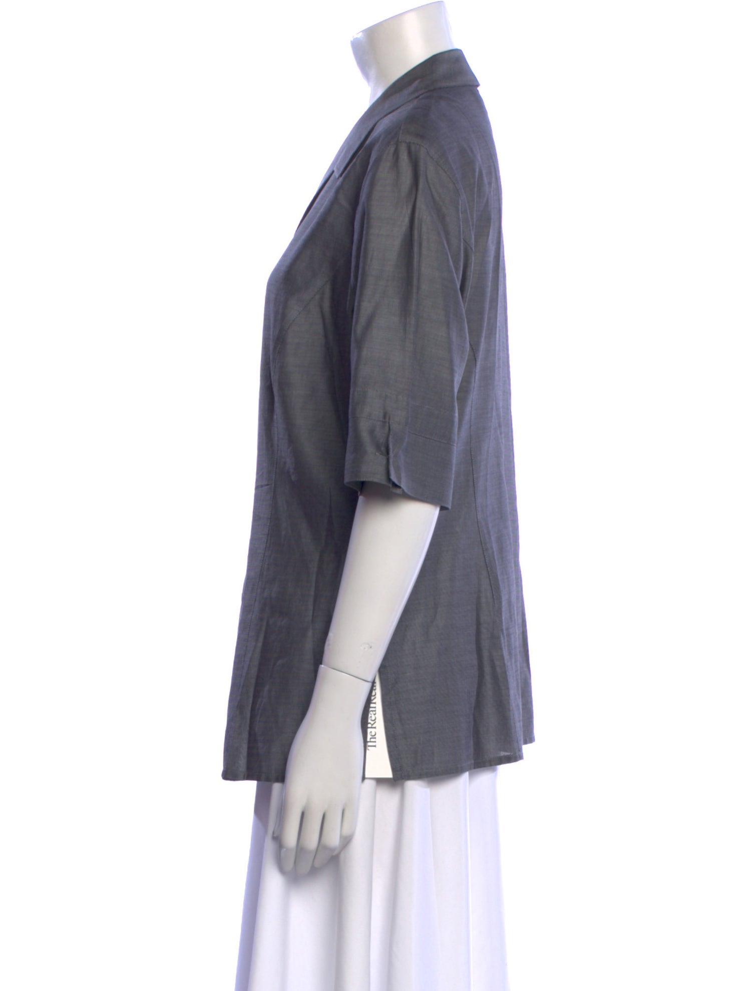 Escada Three-Quarter Sleeve Button-Up Top