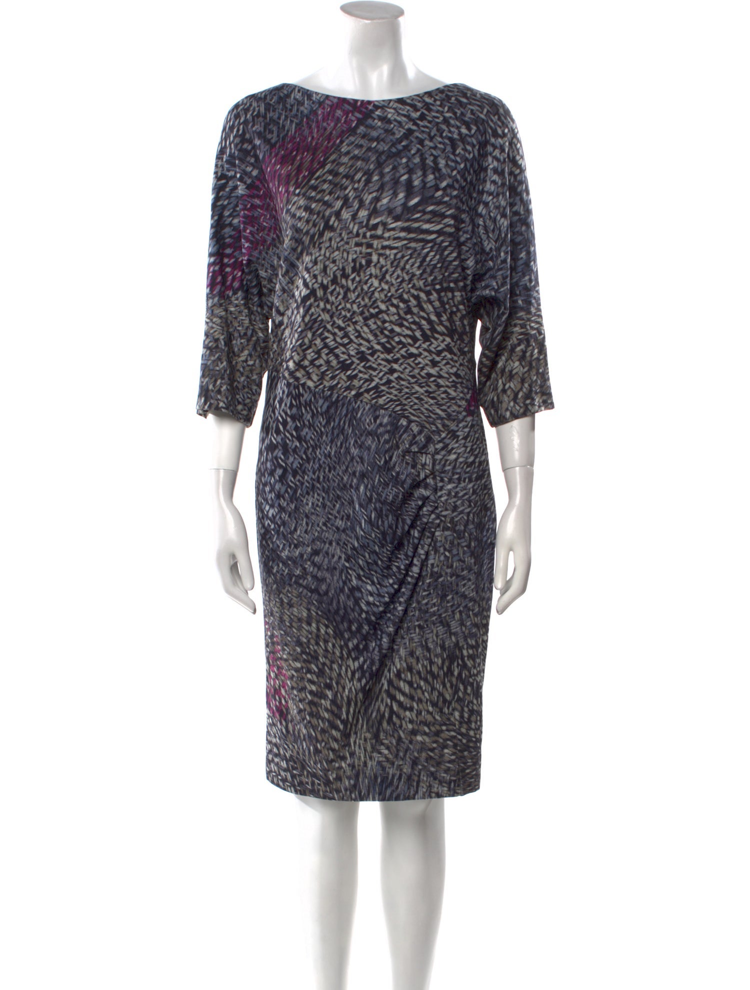 Escada Printed Knee-Length Dress