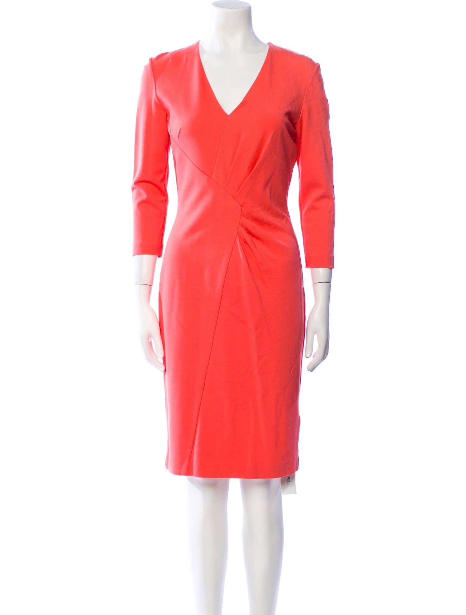 Escada V-Neck Knee-Length Dress