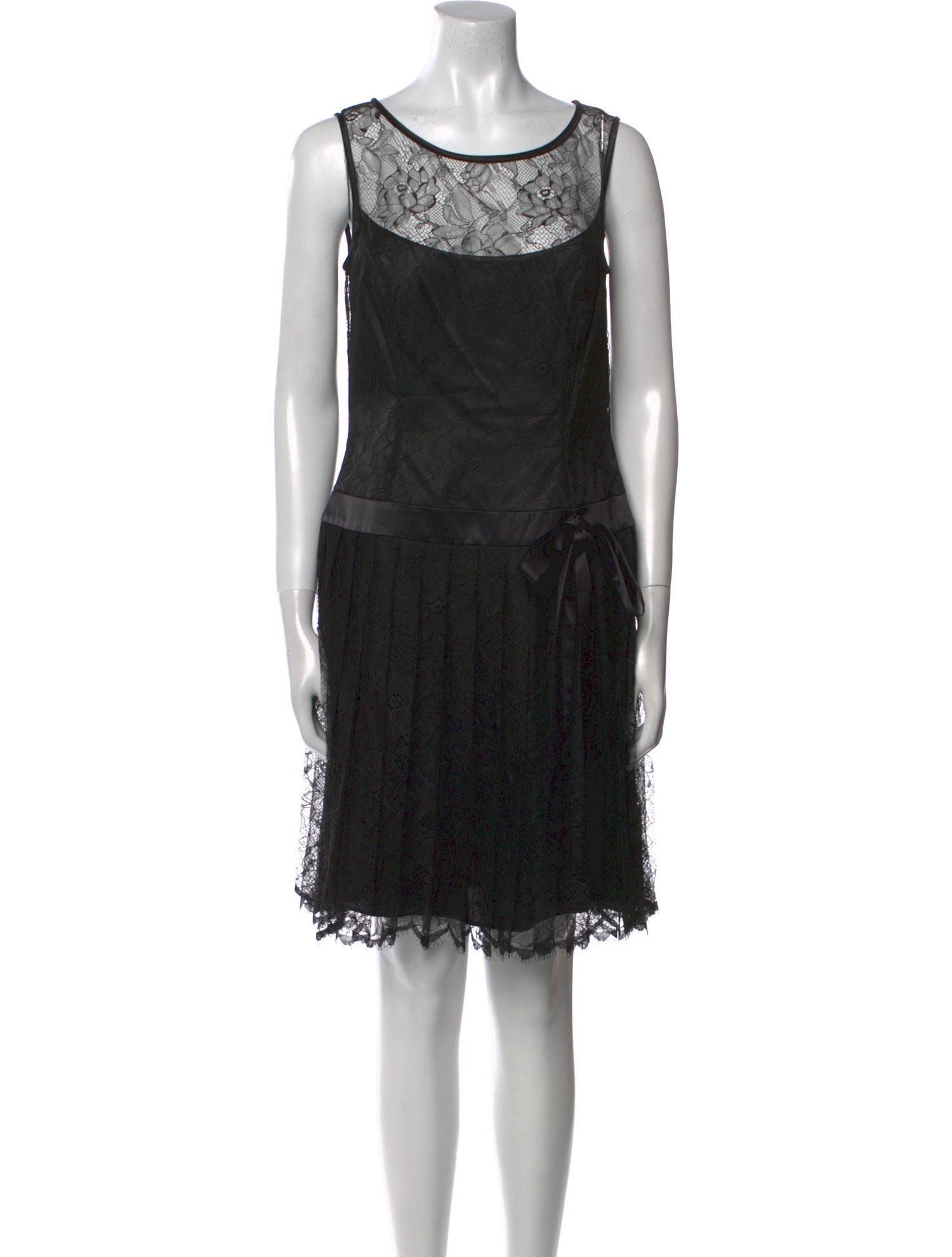 Escada Lace Pattern Mini Dress