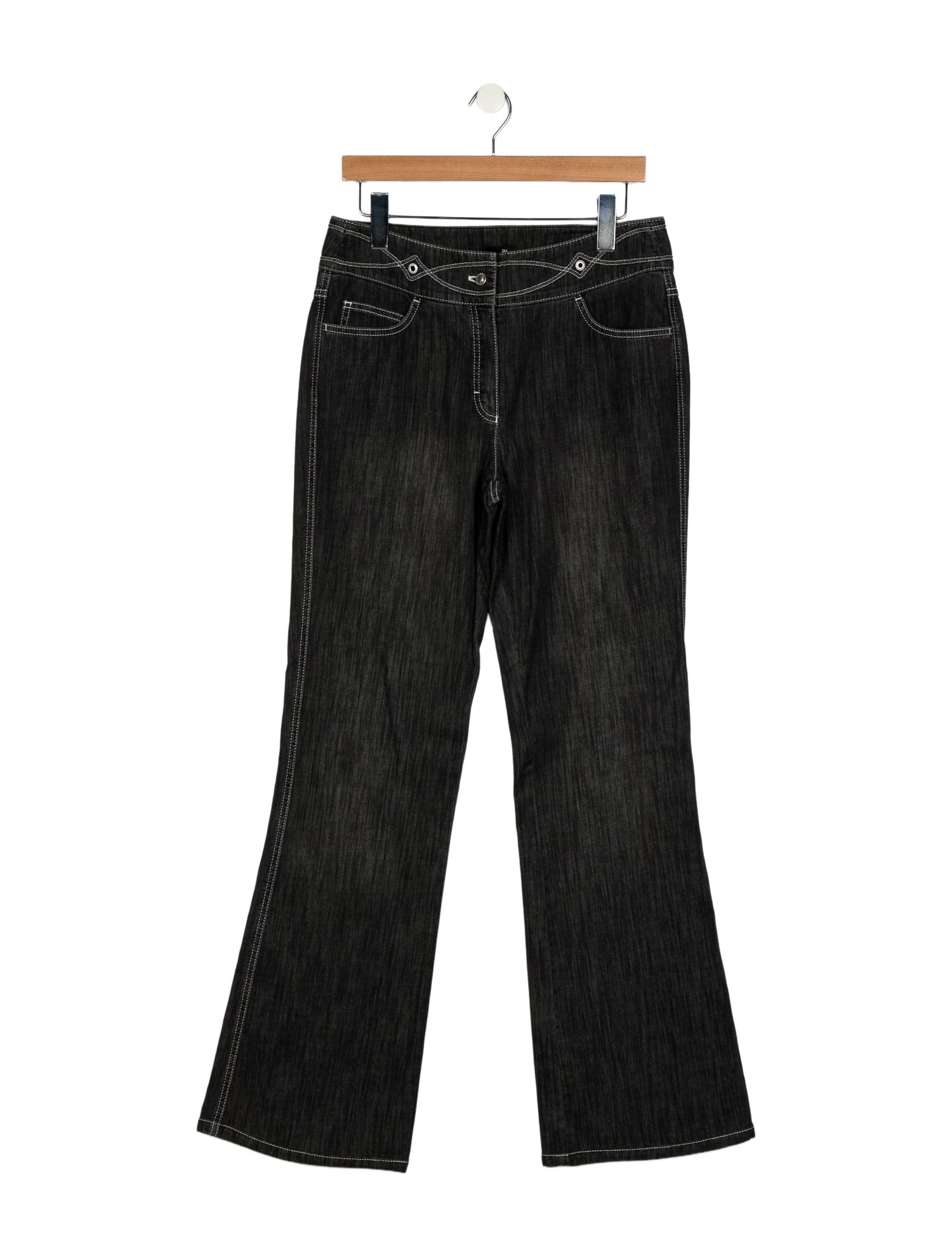 Escada Mid-Rise Wide Leg Jeans