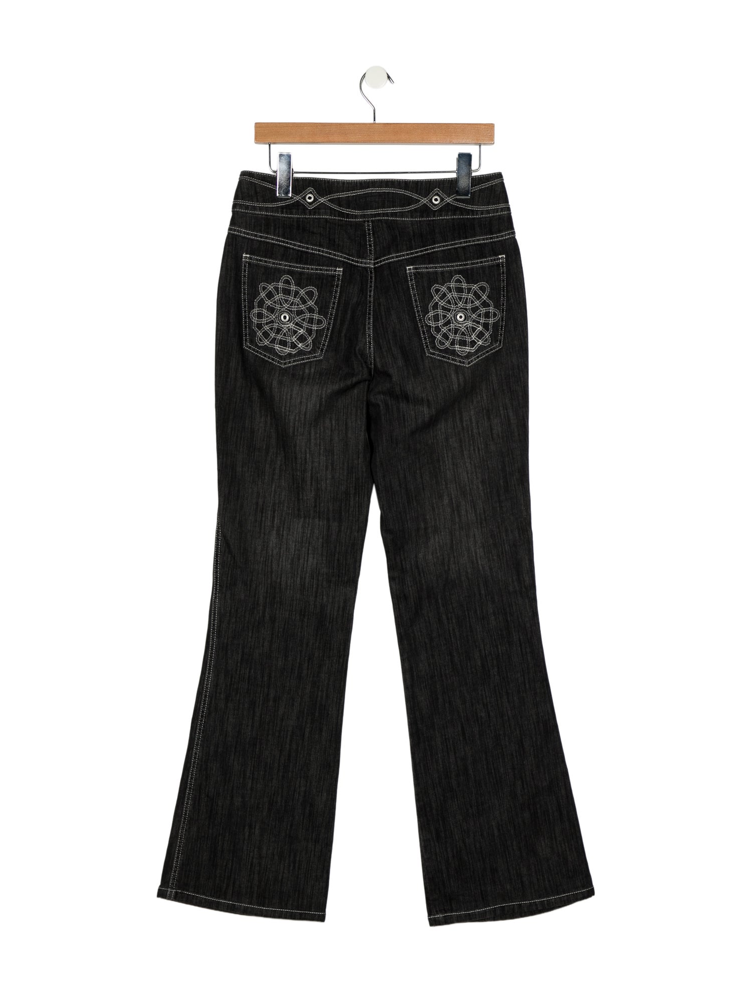 Escada Mid-Rise Wide Leg Jeans