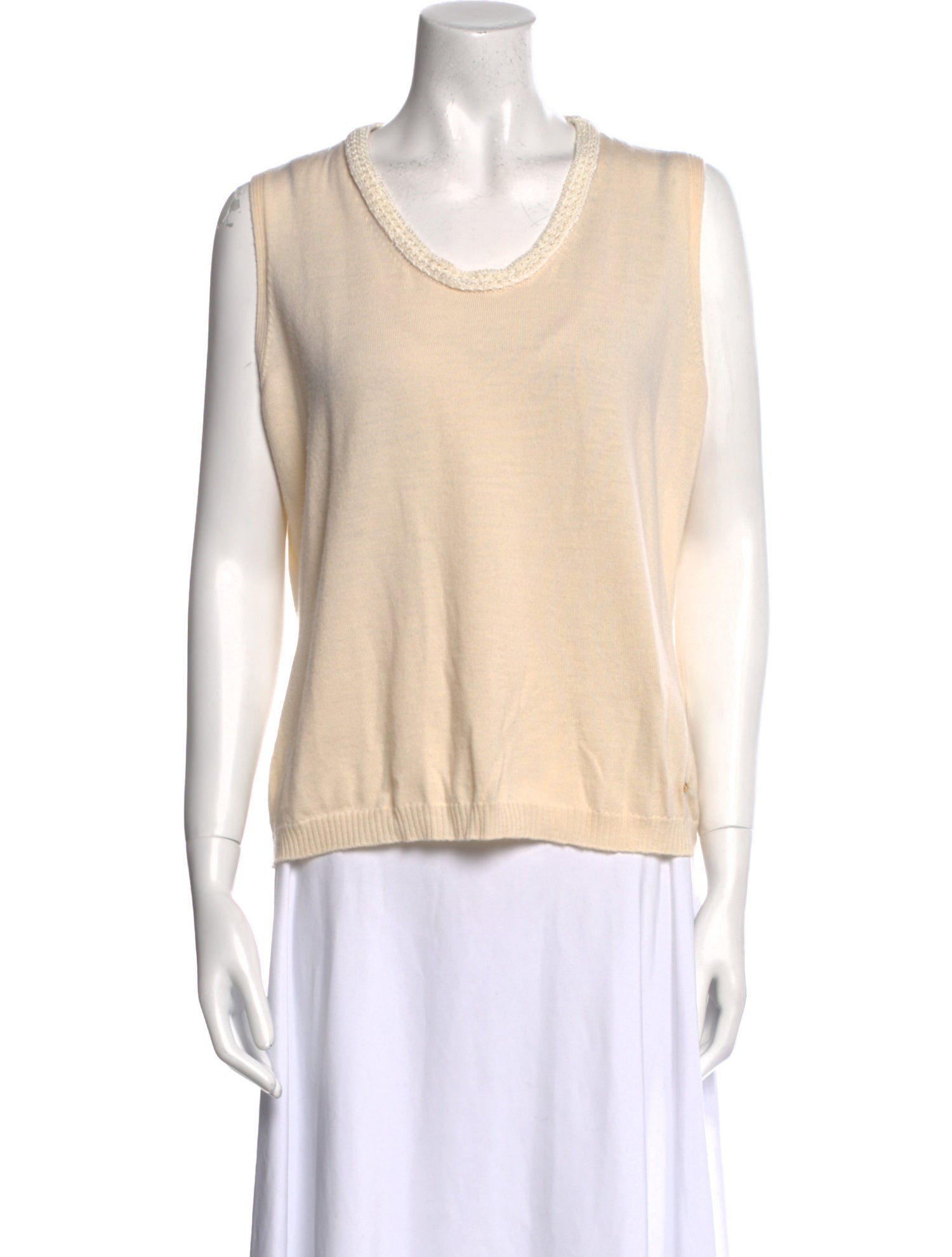 Escada Virgin Wool Scoop Neck Top