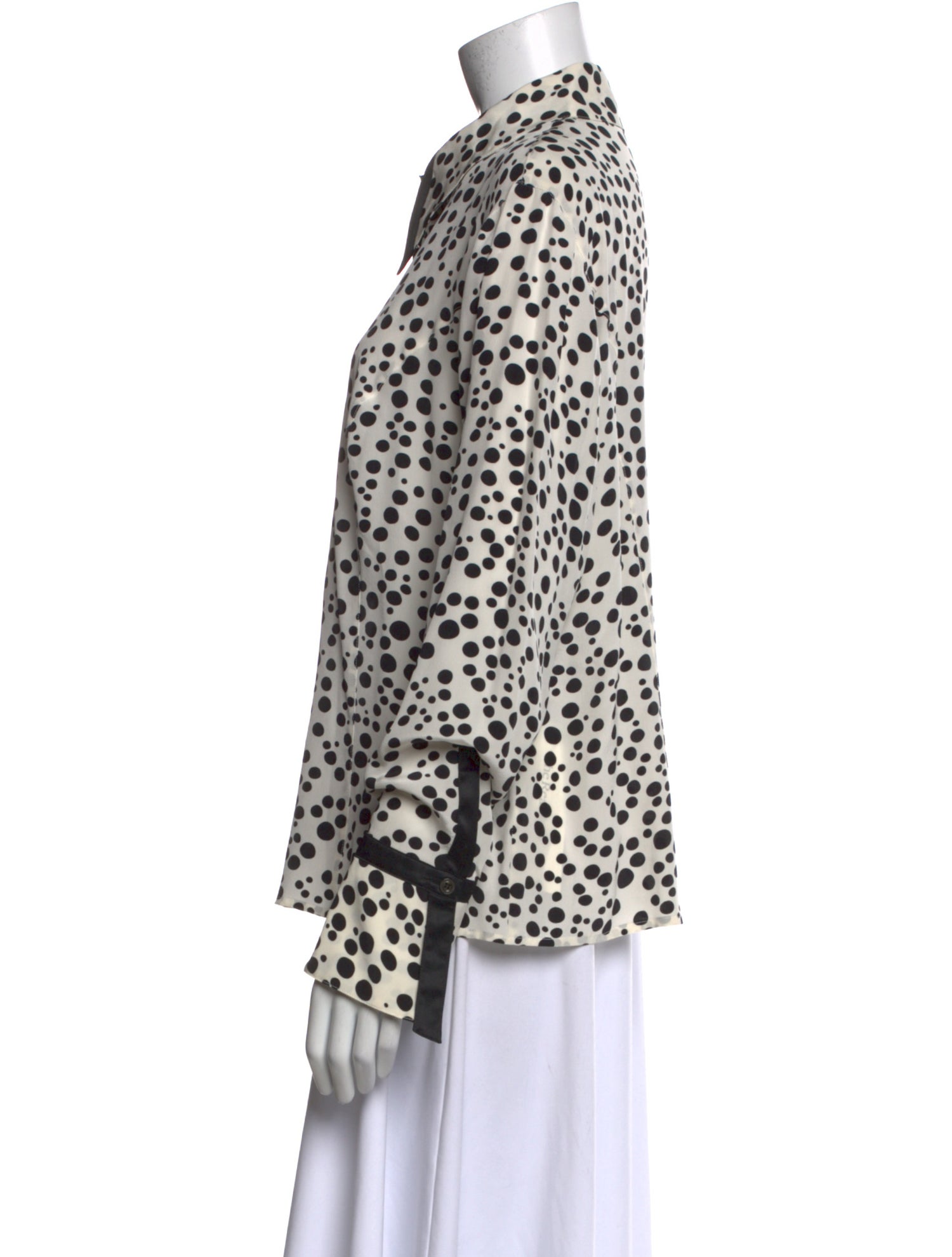 Escada Silk Printed Button-Up Top