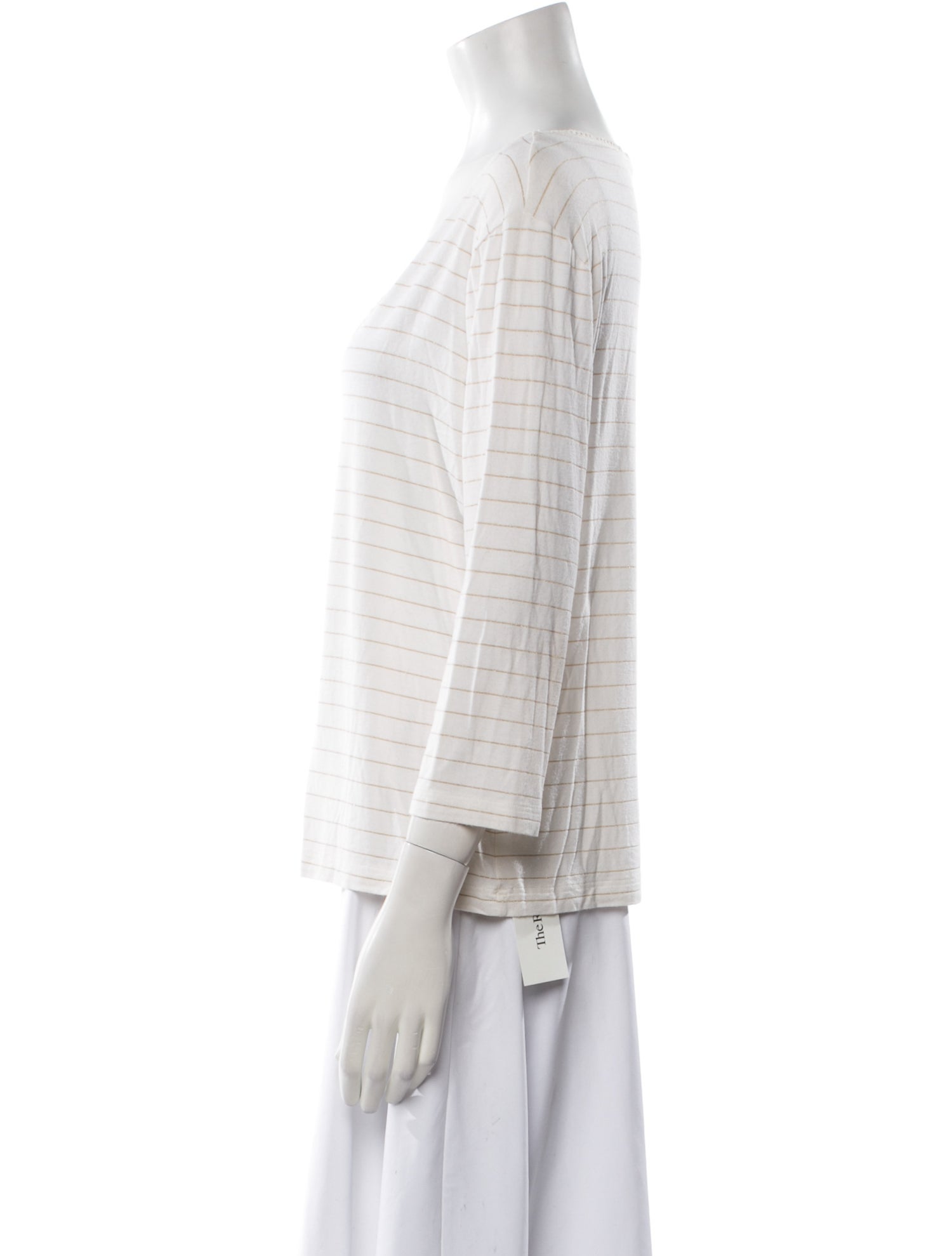 Escada Striped V-Neck T-Shirt