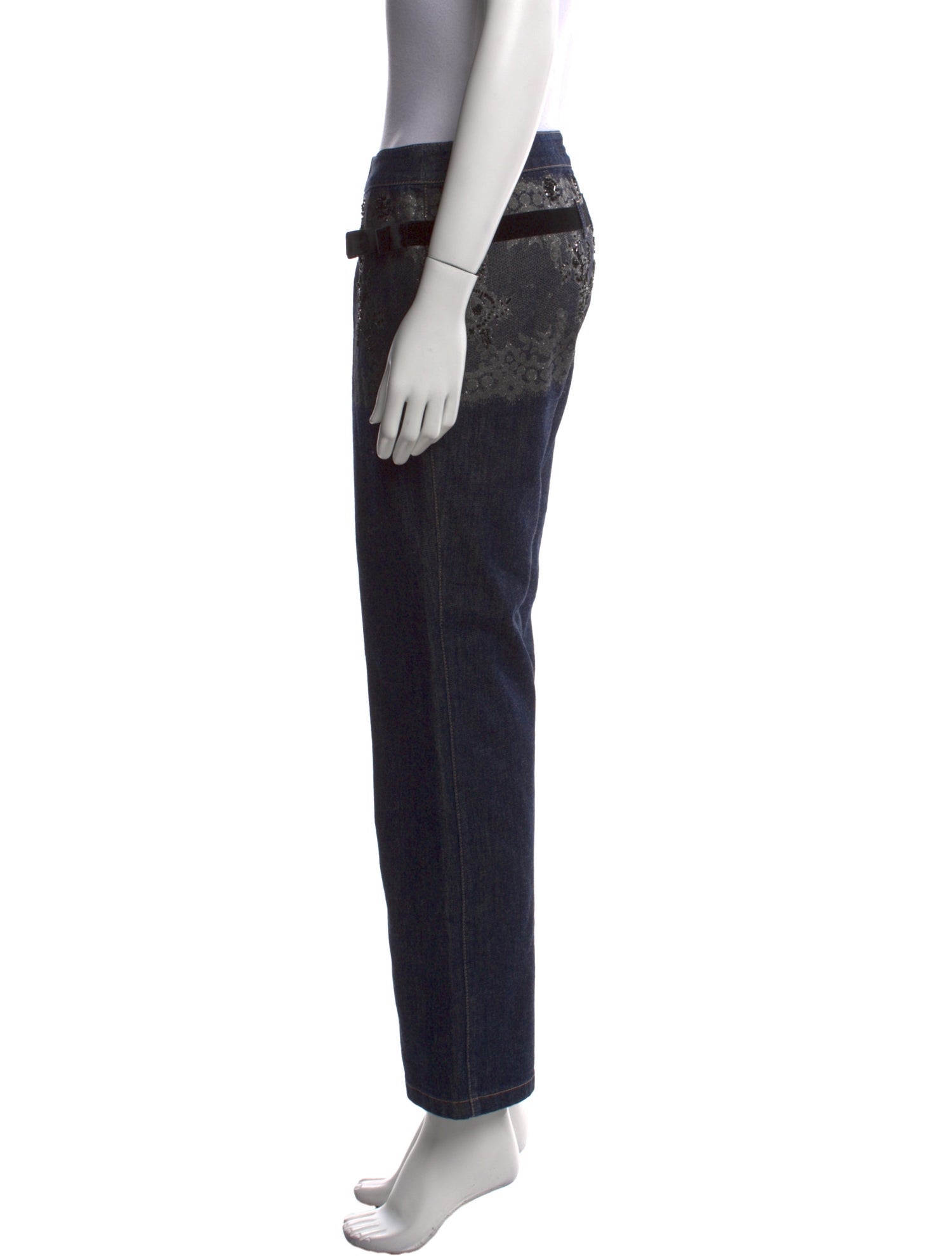 Escada Mid-Rise Straight Leg Jeans