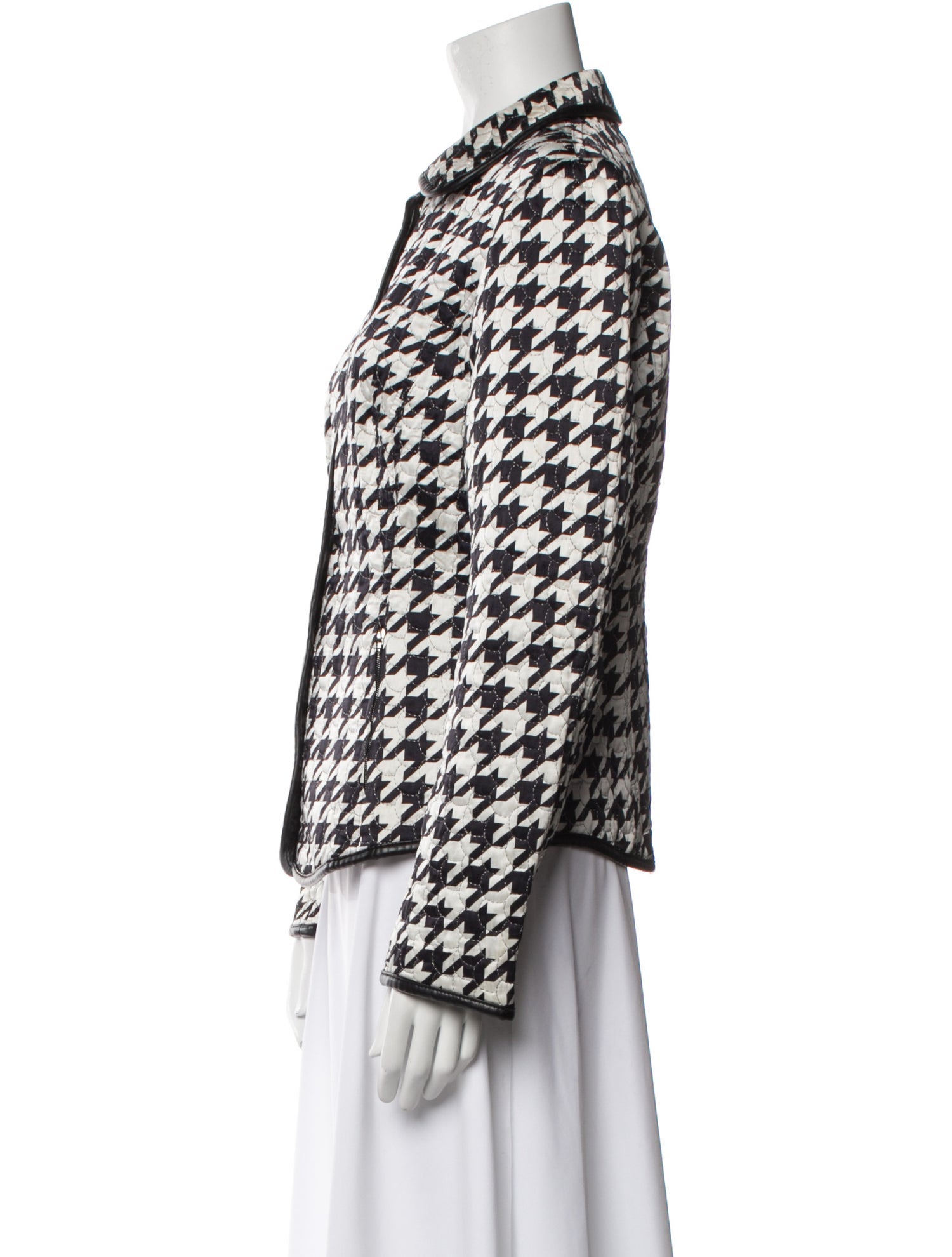 Escada Houndstooth Print Jacket