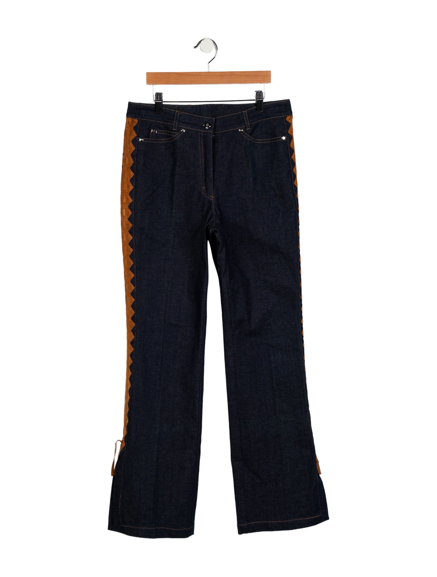 Escada Mid-Rise Wide Leg Jeans