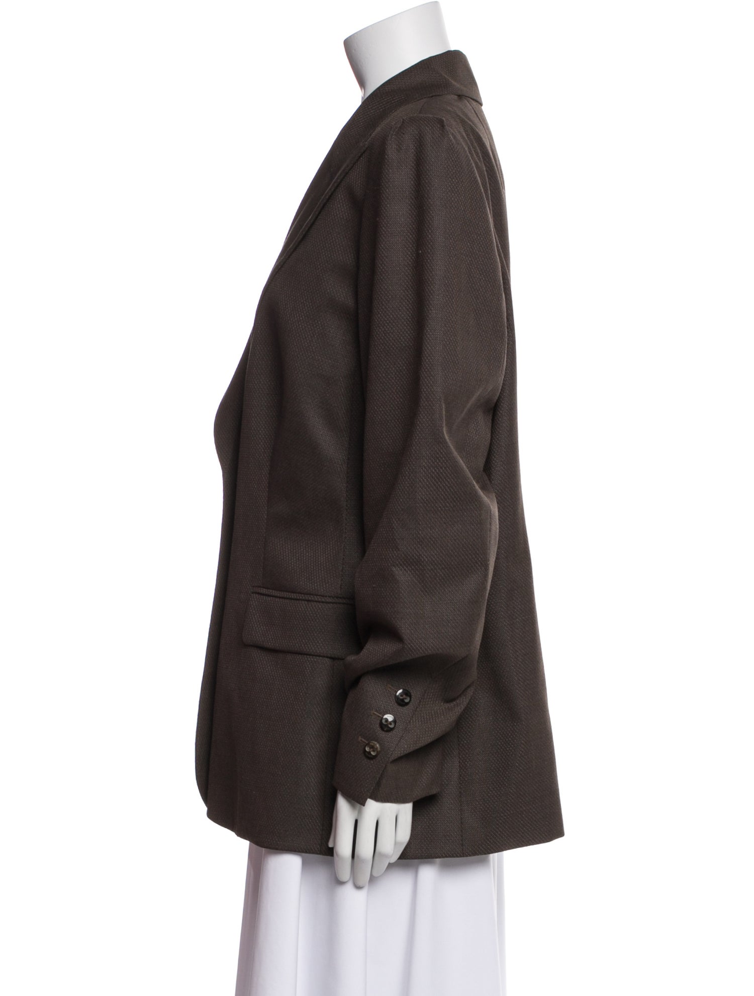 Escada Virgin Wool Colorblock Pattern Jacket